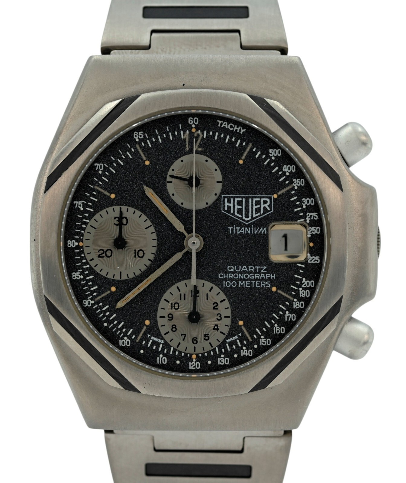 Heuer Only 1980’s 39mm Men’s Titanium Chronograph Watch (Pre-Tag)! Ref: 223.206!