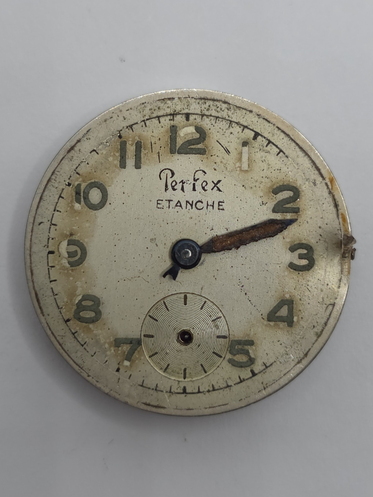 Vintage Perfex Watch Movement Cal. 233 cupillard From 1930 Good Balance Parts