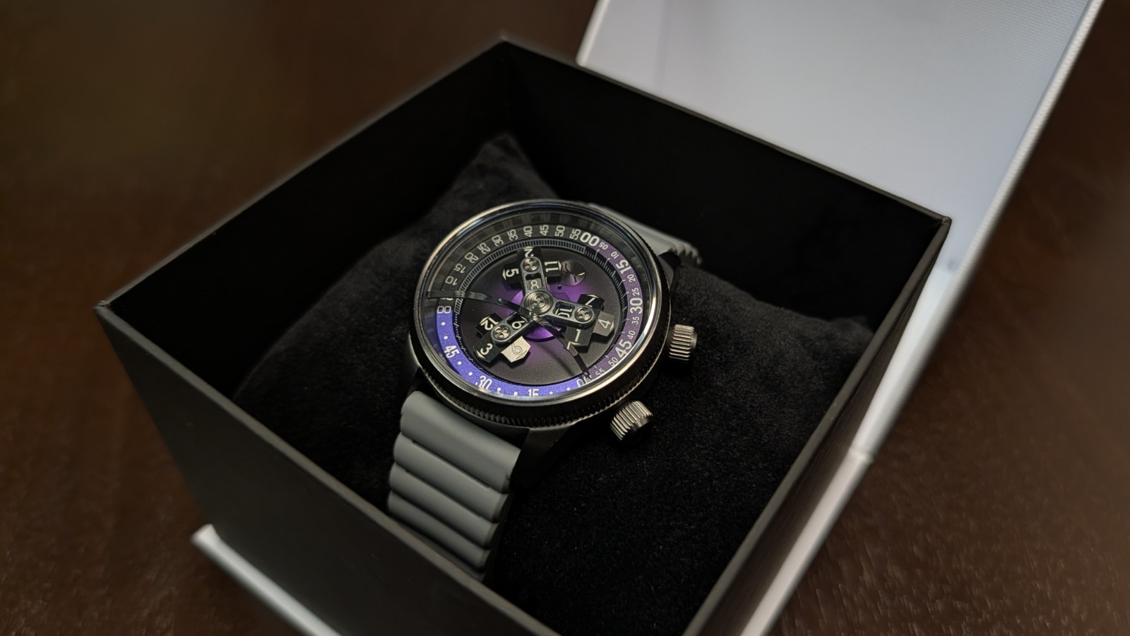Deep Blue DayNight 45 Tritdiver T-100 Automatic Diver Watch Blue Bezel/Dark Blue