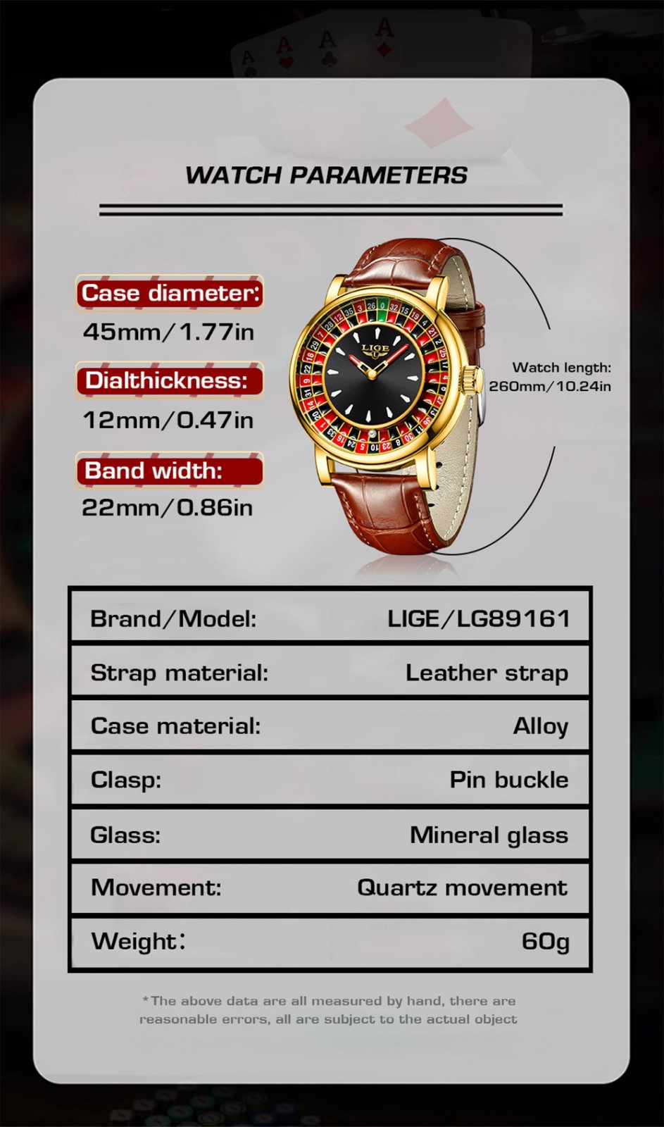 LIGE Men Watch Fashion Creative Dial Wristwatch Male Luxury Leather Quartz Watch
