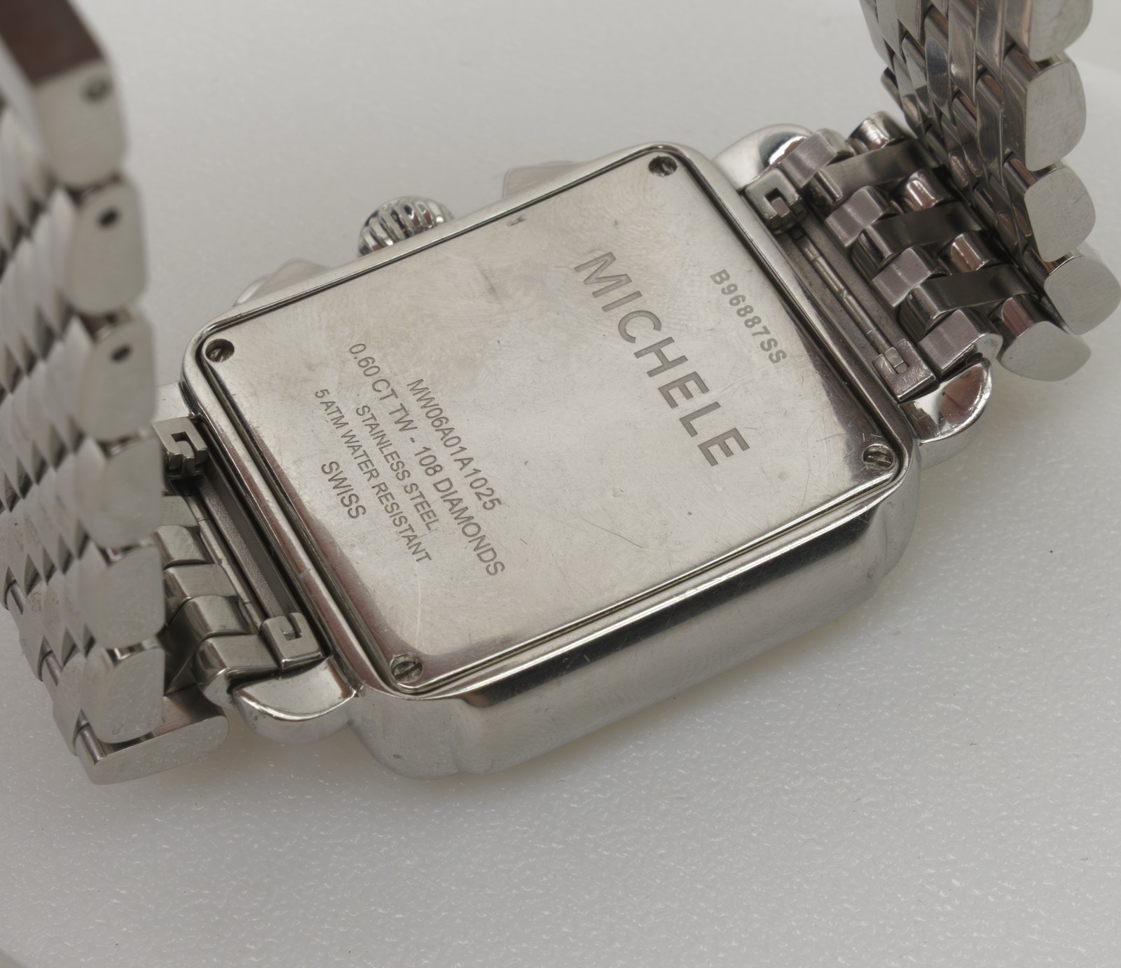 Parts/Repair Small Michele Deco Diamond Bezel Ladies Watch Chronograph