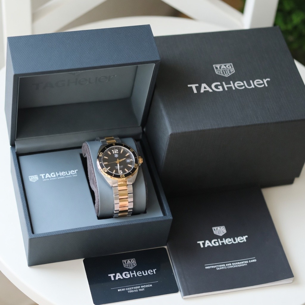 Unworn Original Tag Heuer WAZ1121.BB0879 Formula 1 Two-Tone Mens Watch