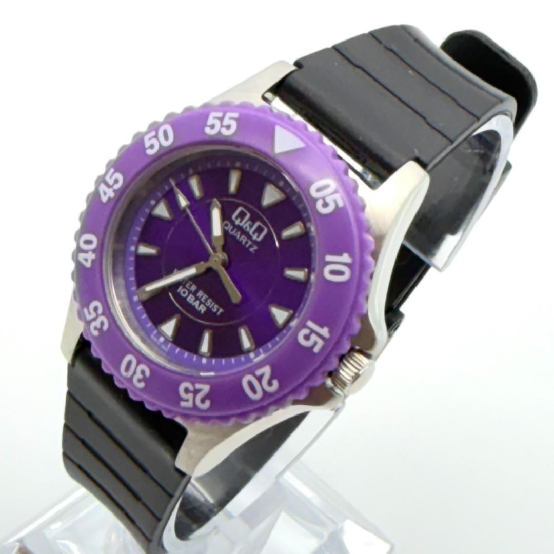 Excellent condition Citizen Q&Q wristwatch with rotating bezel, new battery,