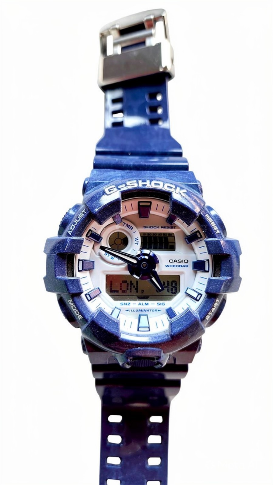 CASIO G-Shock GA-700BWP Blue Porcelain Dragon 5522 Men’s Watch WR20BAR WORKING