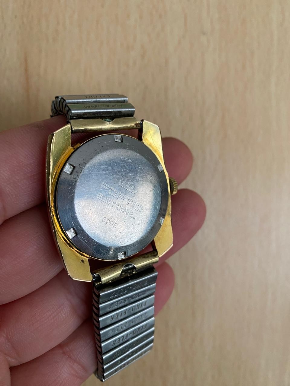 1970s Men’s Fortis Estoril Automatic Swiss Made 21 Jewel Gold Plated 37 mm Watch