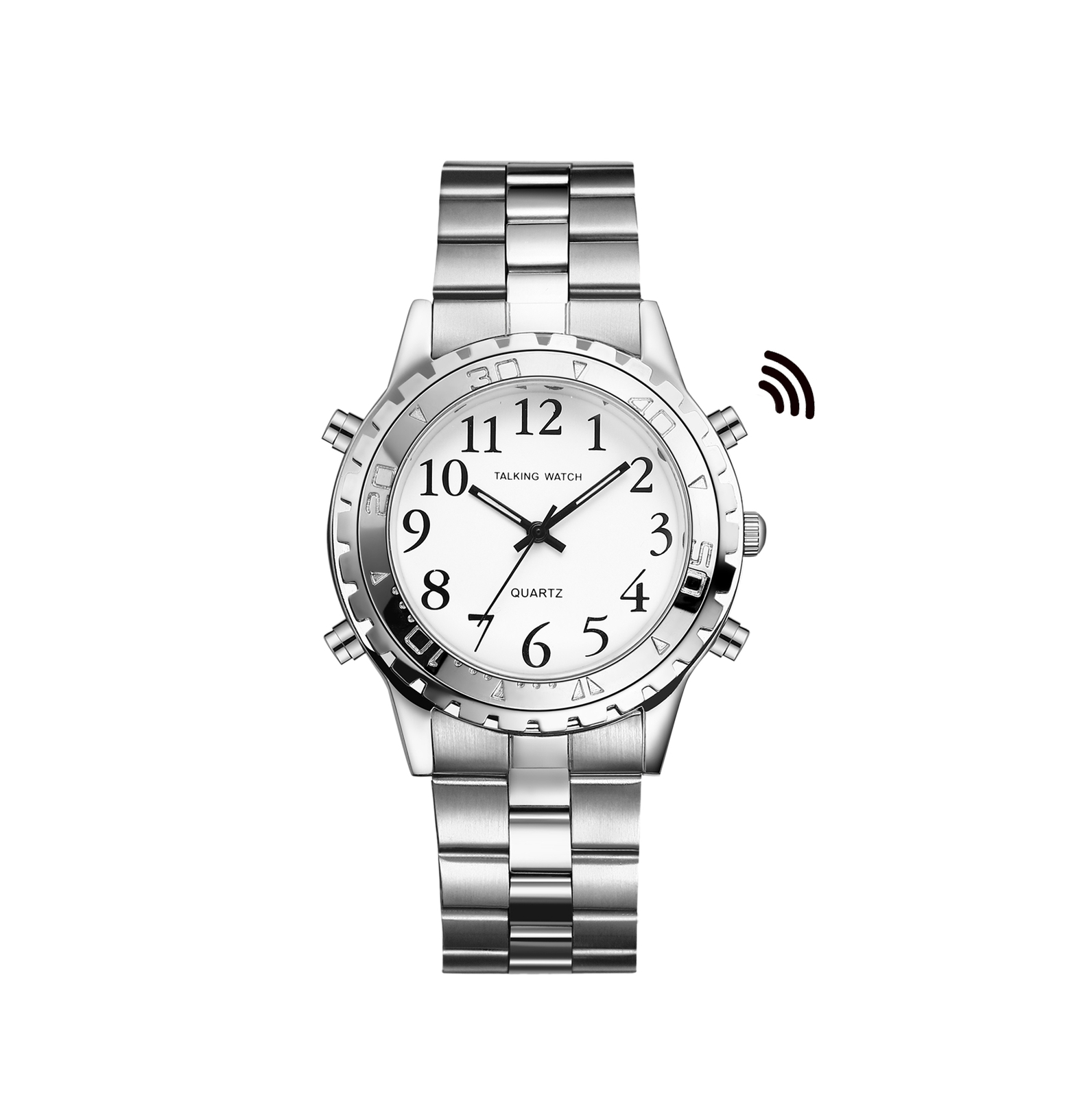 American English Talking Watch Speaks Alarm Wrist Watch for Senior Blind Person