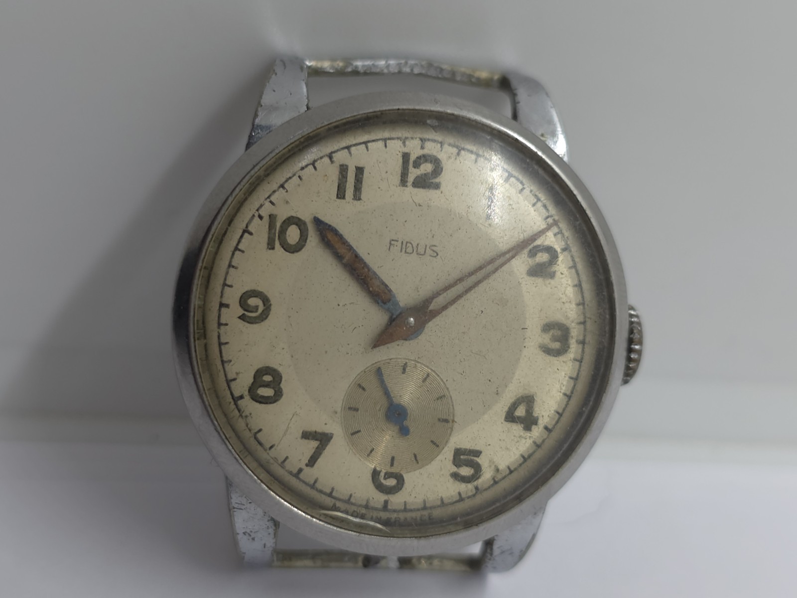 Vintage Fidus Military WWII Watch Movement Cal. Cupillard 233 Good Balance Sprin