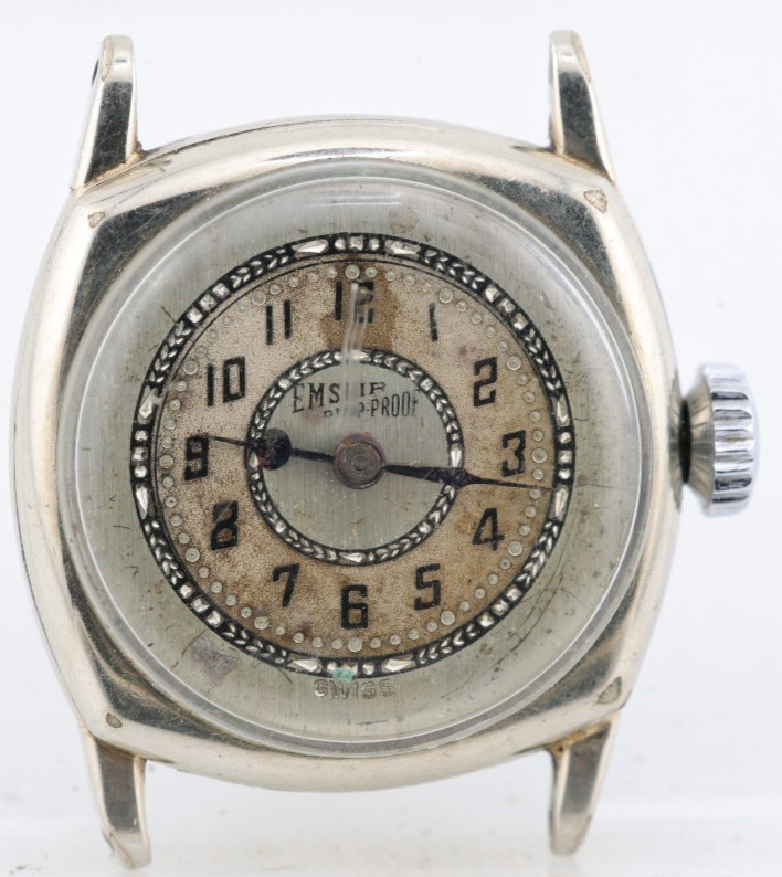 EMSHIR DROP-PROOF SWISS 15j WRIST WATCH, 26×32.15mm CASE, 15mm LUG (GE)