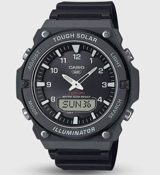 Casio Collection AQ-S820W-1AVEF Tough Solar Illuminator 5 Alarms Mint Condition