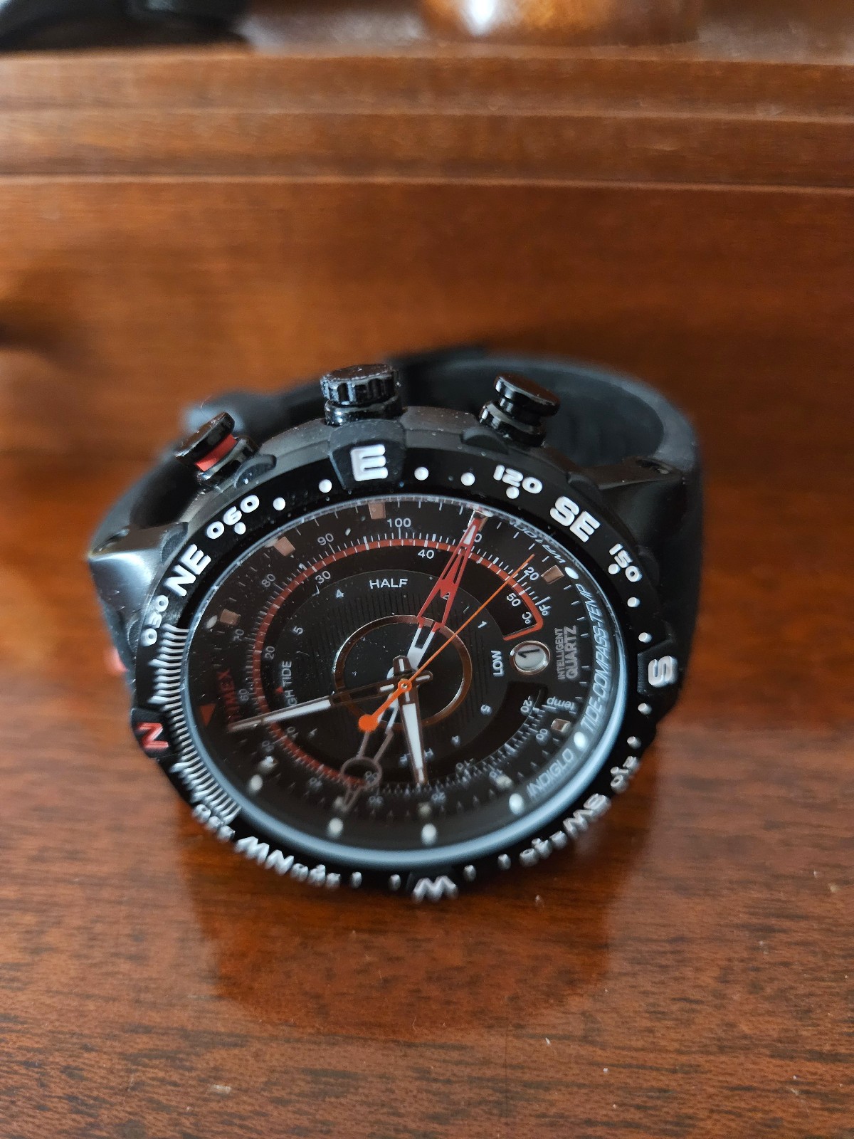 Timex Men’s Intelligent Quartz T2N720 Tide Temperature Compass Watch