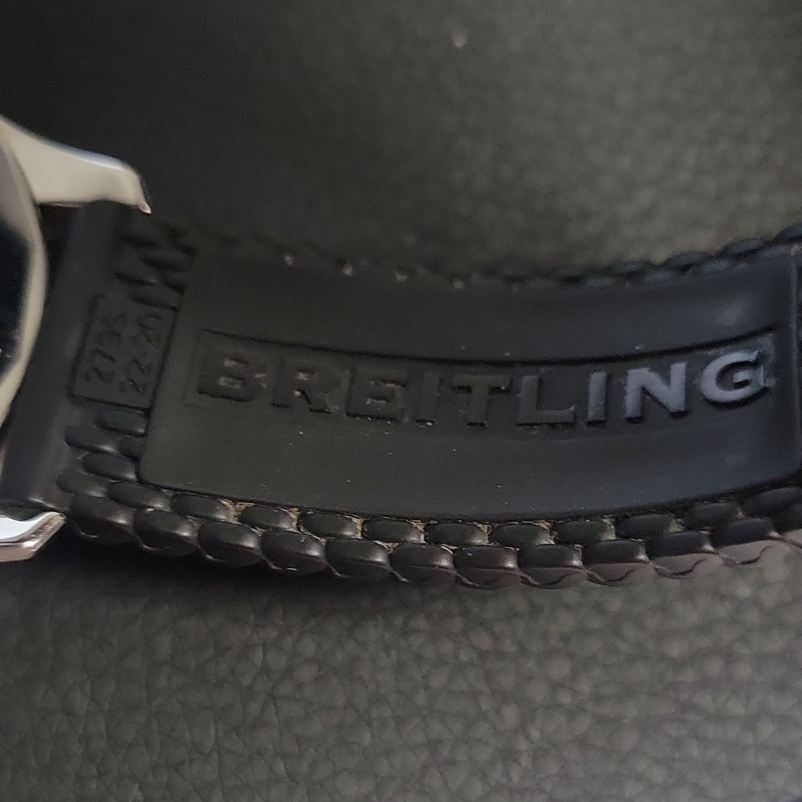 Breitling Navitimer B01 Chronograph 43mm Blue Dial Rubber Strap Box Papers