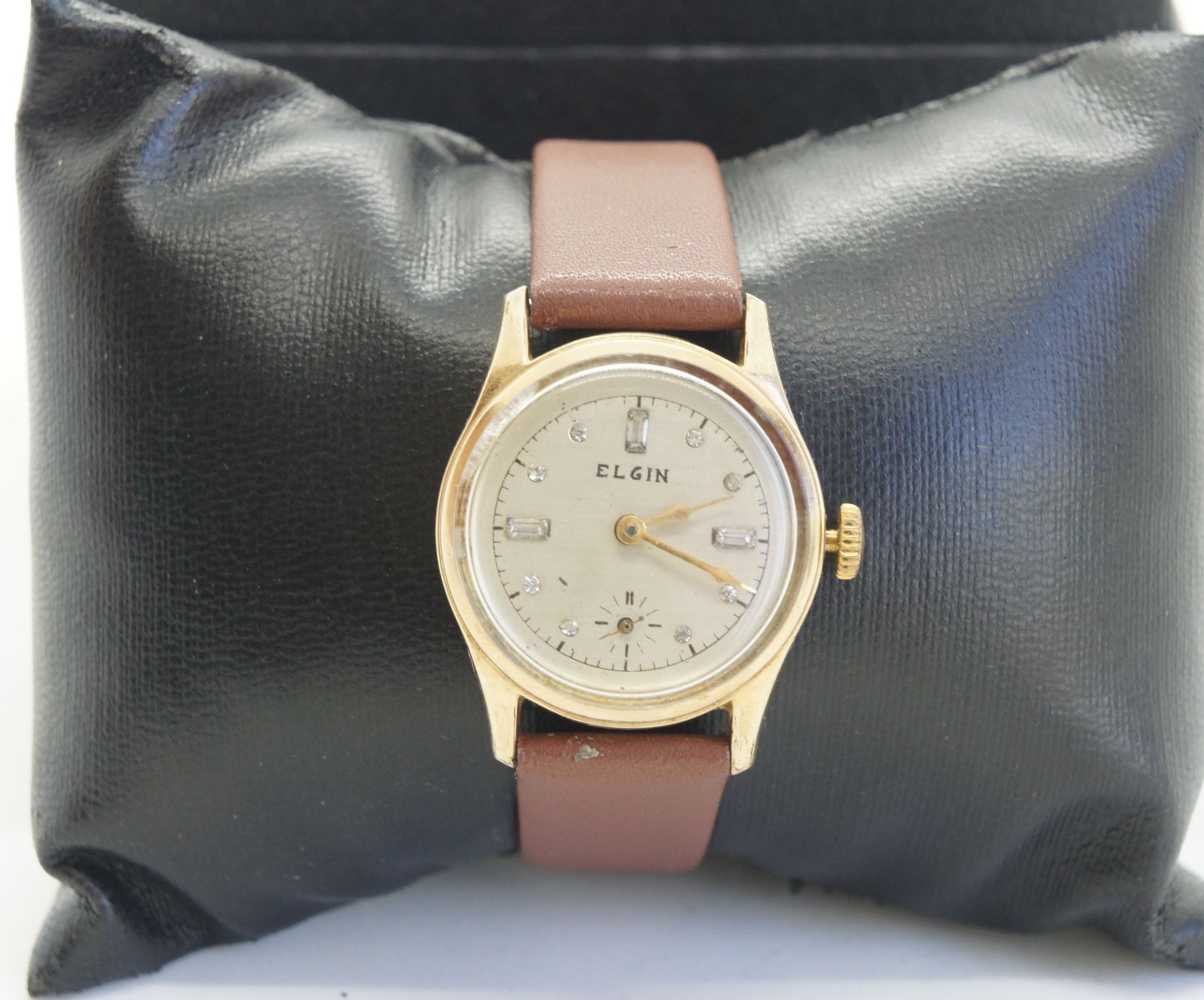 Rare Elgin Mechanical Watch Date Cal. 4/0s Grade 485 Gold Plated Case
