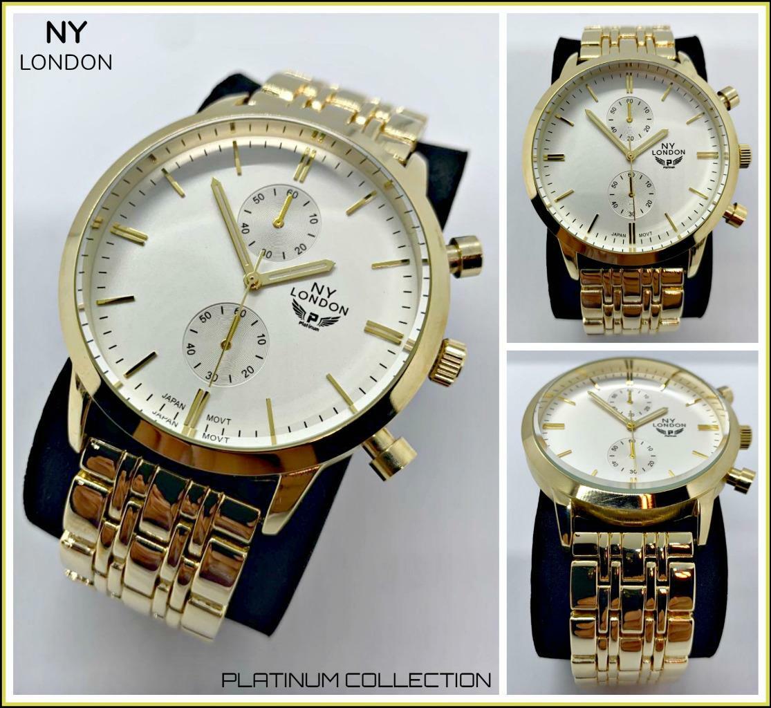 Men’s CLASSY ELEGANT DIVER Round Gold LUXURY Designer Fashion WRIST WATCH 47mm