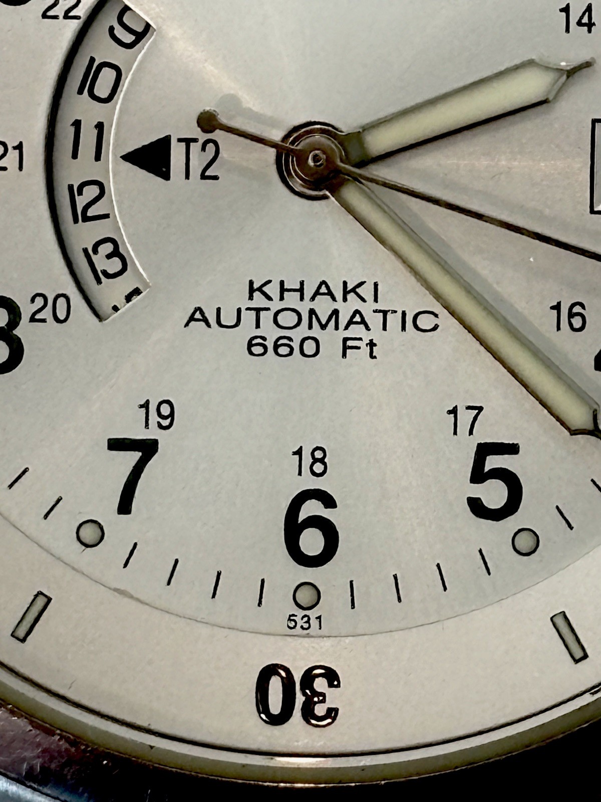 Hamilton Khaki GMT World Time H776250 Automatic Silver Dial SS Bracelet Rare