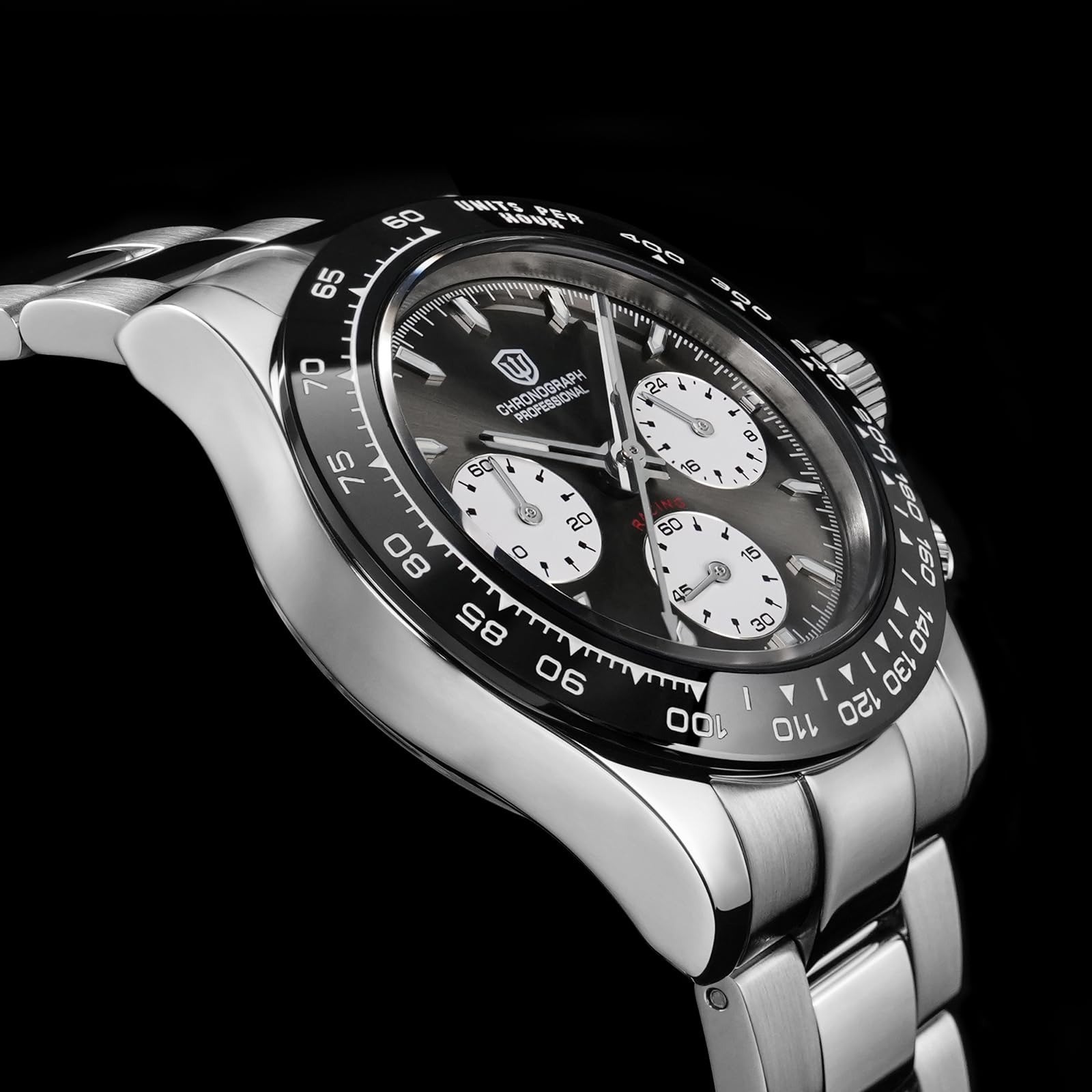 watchdives Chronograph Watch WD16500 V2 Quartz 100M Waterproof Men’s