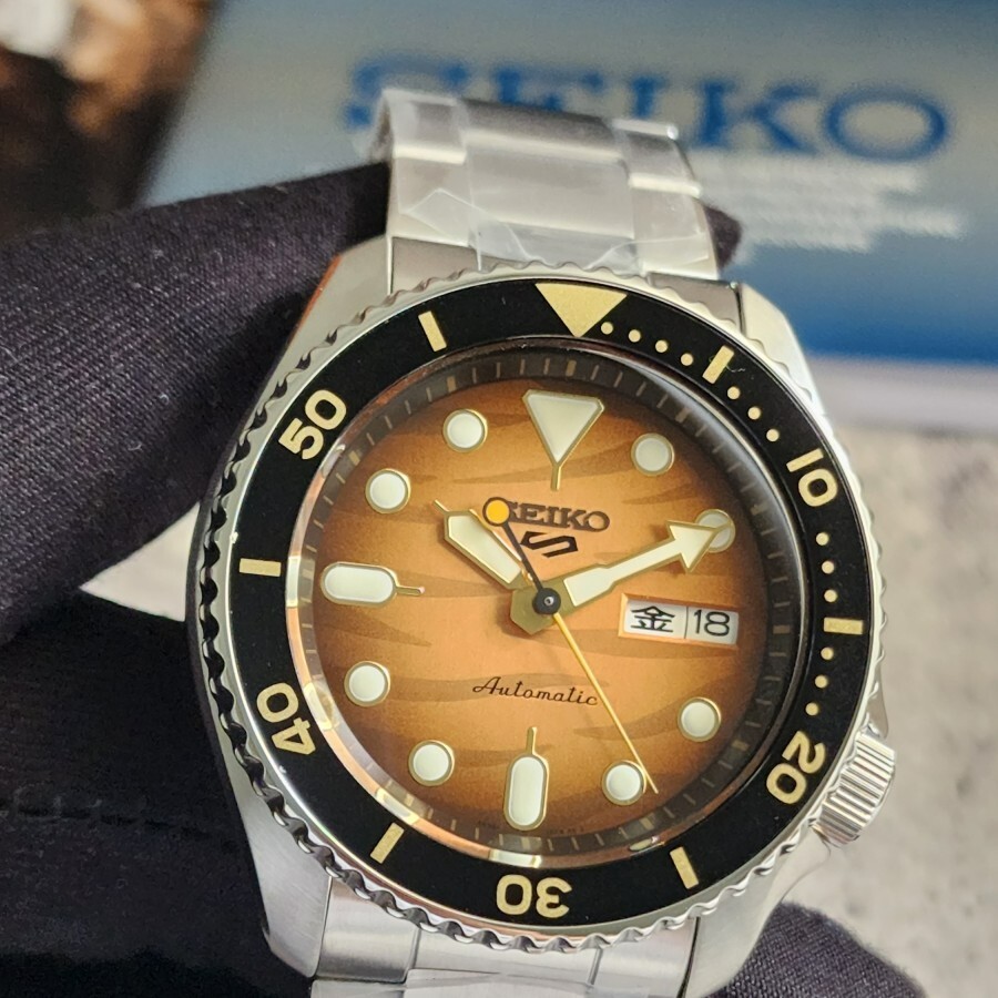 Brand New Seiko 5 Sports SRPL45K1 Automatic 4R36 Indonesia Limited Edition Tiger