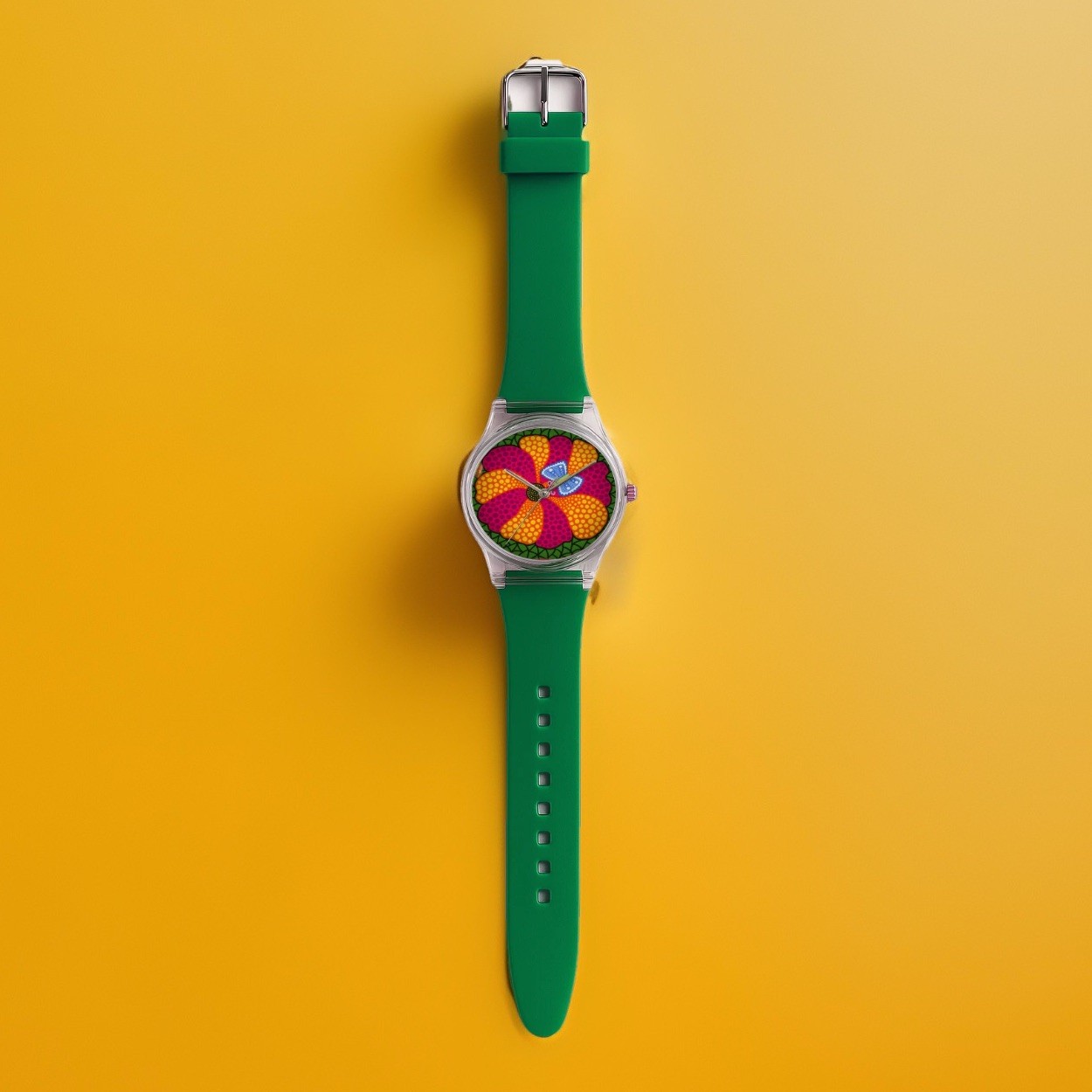 YAYOI KUSAMA Butterfly Infinity Japan MOMA Dots Pop Art Wrist Watch Wristwatch