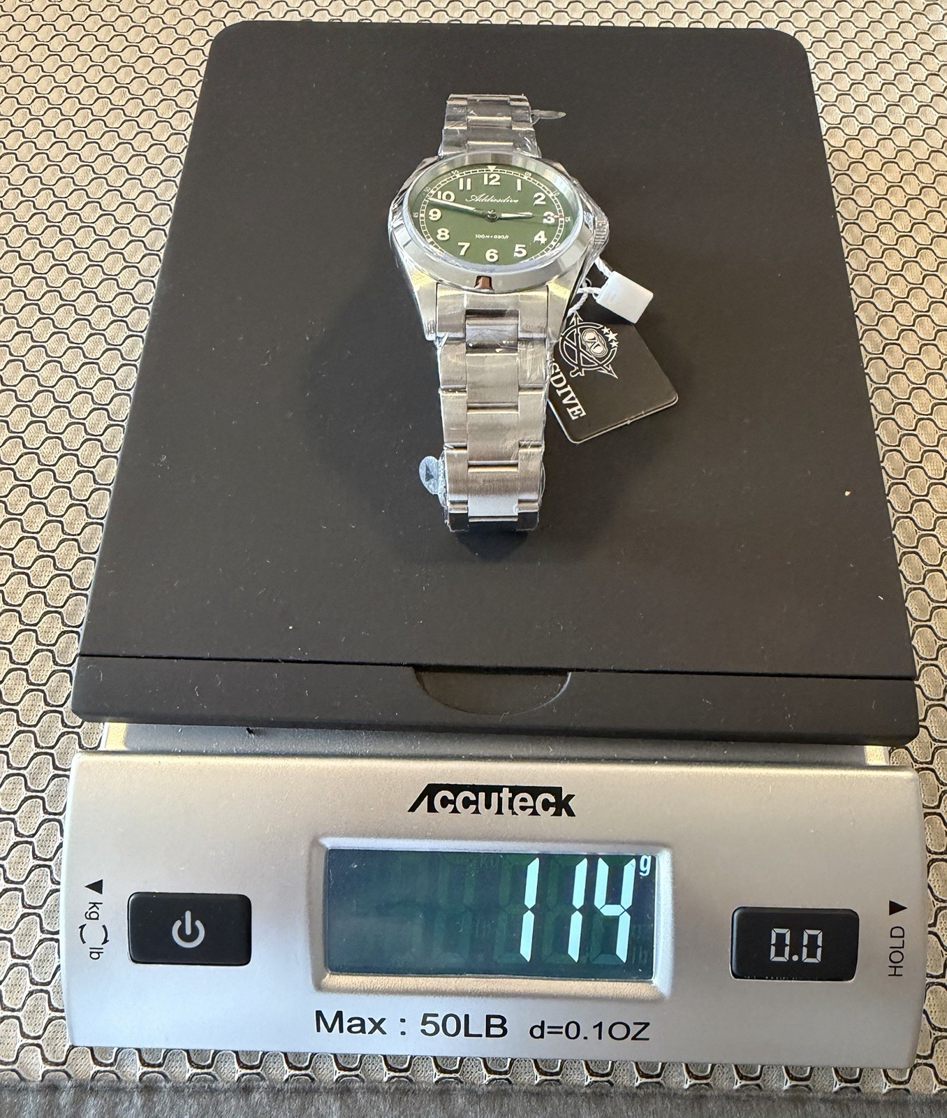 Addiesdive AD2521 Green Dial Luxury Field Watch – 37mm Sapphire – 100M – NEW