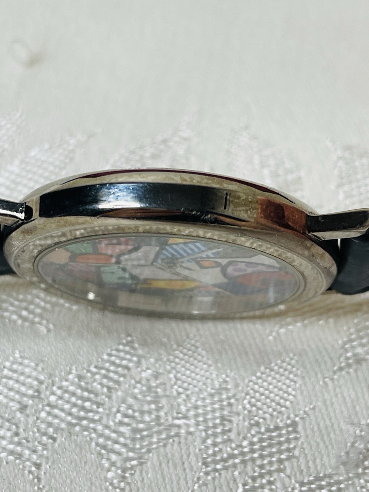 SUPER RARE 1993 ROMERO BRITTO “Big Eyes” Neo-Pop Art Watch 464/1500 Works Great