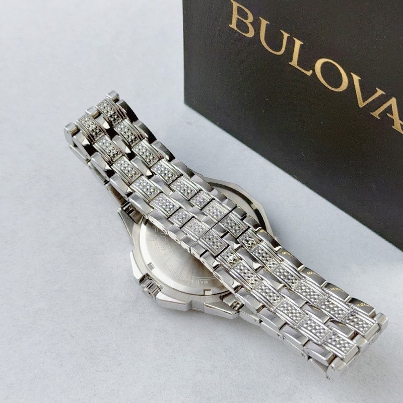 Bulova Octava 96C134 Crystal White Dial Silver Men’s Quartz Watch