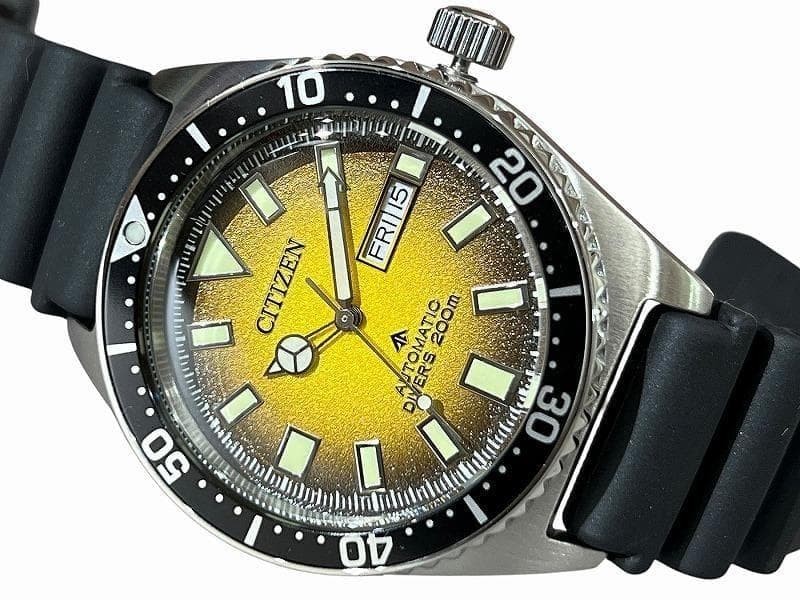 Brand New CITIZEN NY0120 01X Yellow Gradient Dial Automatic Watch