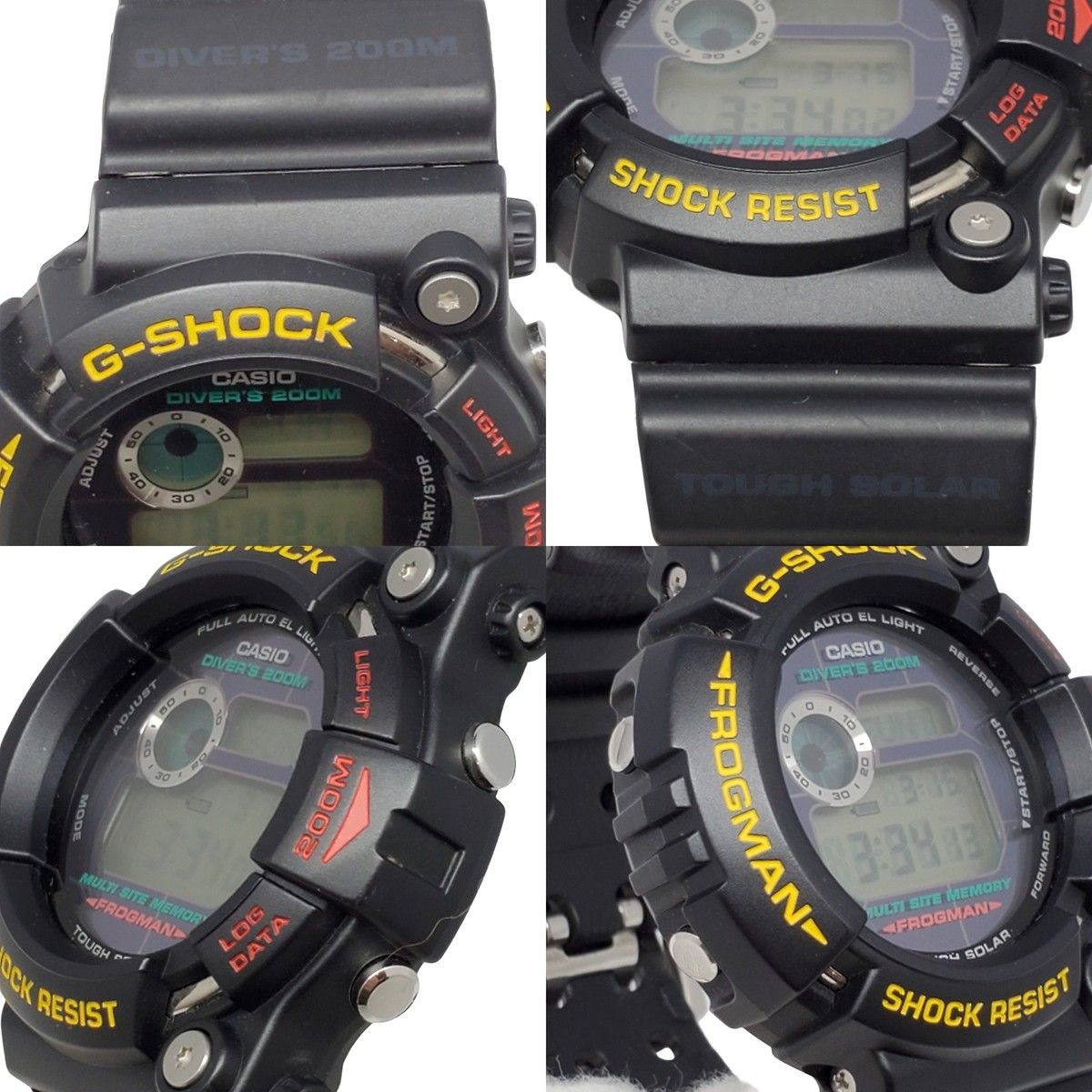 G SHOCK CASIO Watch GW 200Z 1JF FROGMAN Digital Tough Solar Shock Resist Black