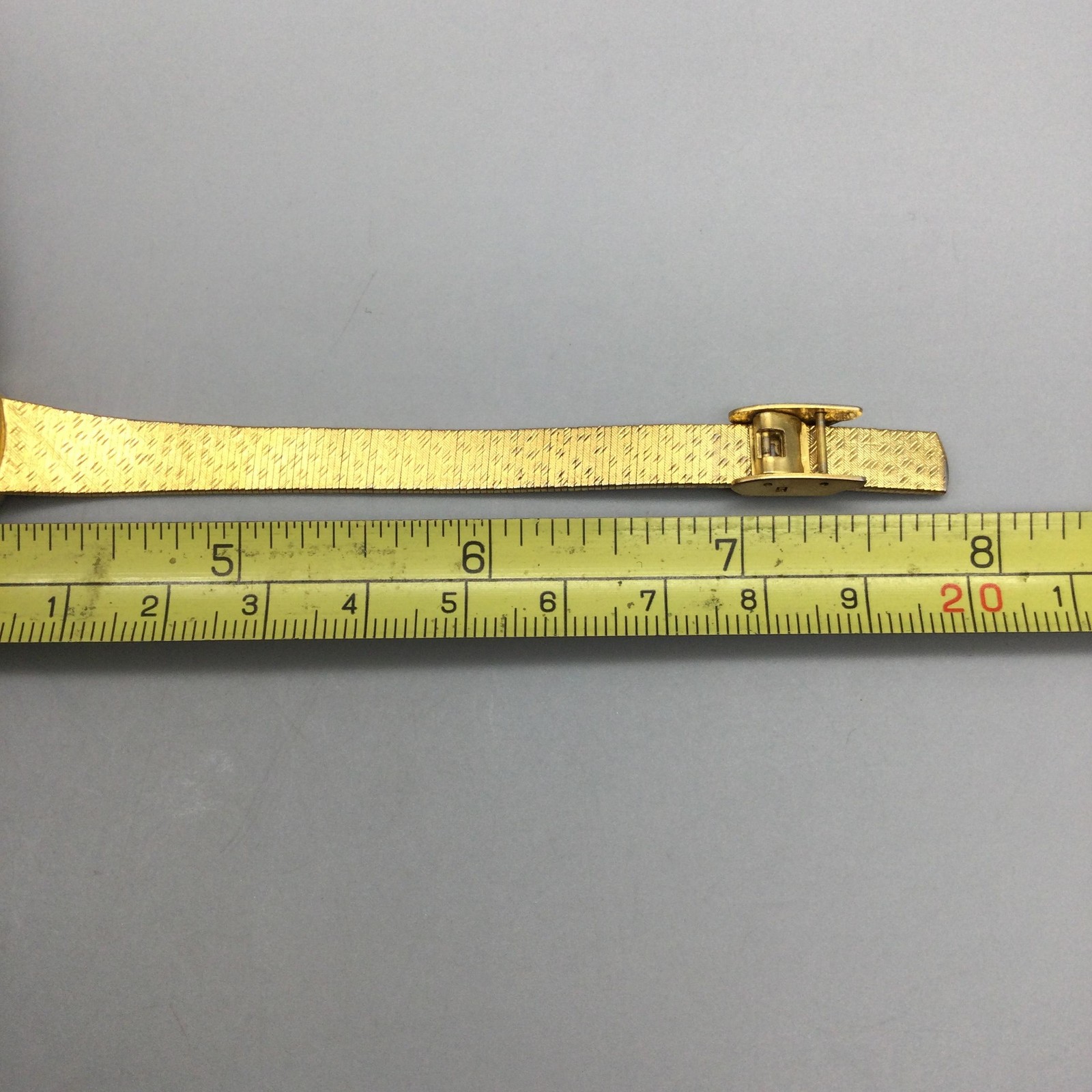 Vintage Dufonte Lucien Piccard Womens Watch 16mm Gold Tone New Battery 7.5″