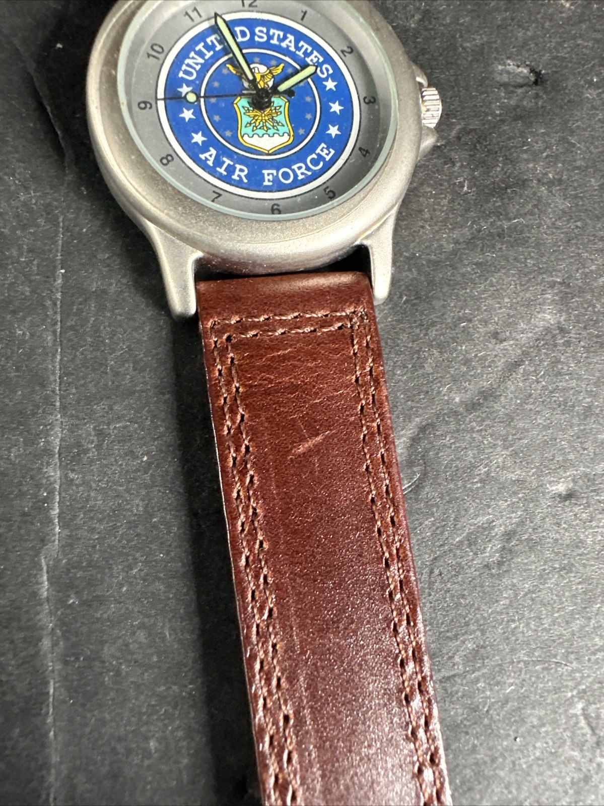United States Air Force Logo Watch Blue Peacock Co USA Military Wristwatch #M4