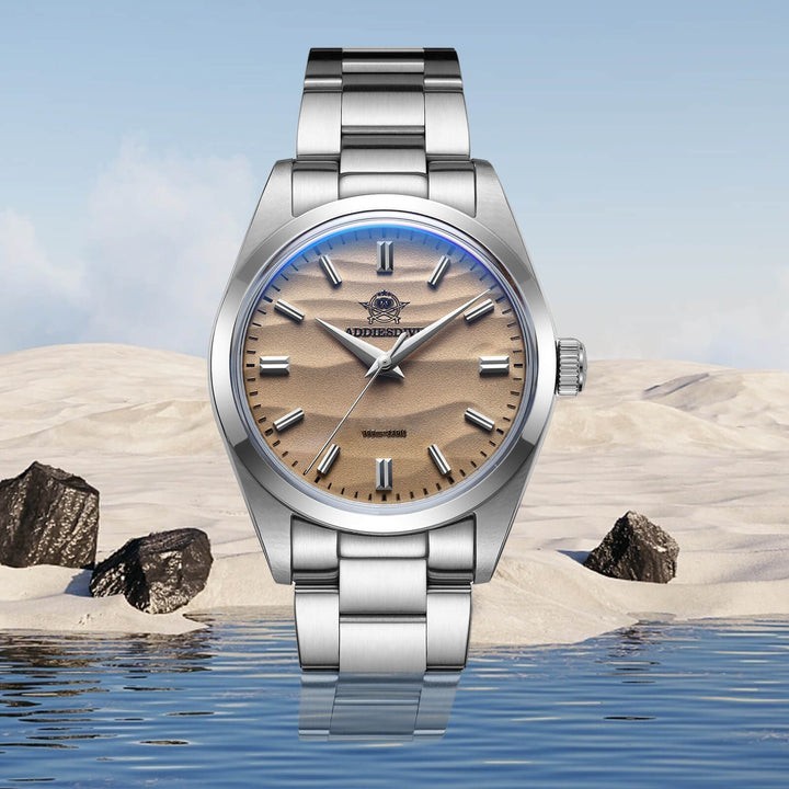 ADDIESDIVE AD2030 Men’s Quartz Watch 36mm VH31 Sweep Seconds 100M Stainless Stel