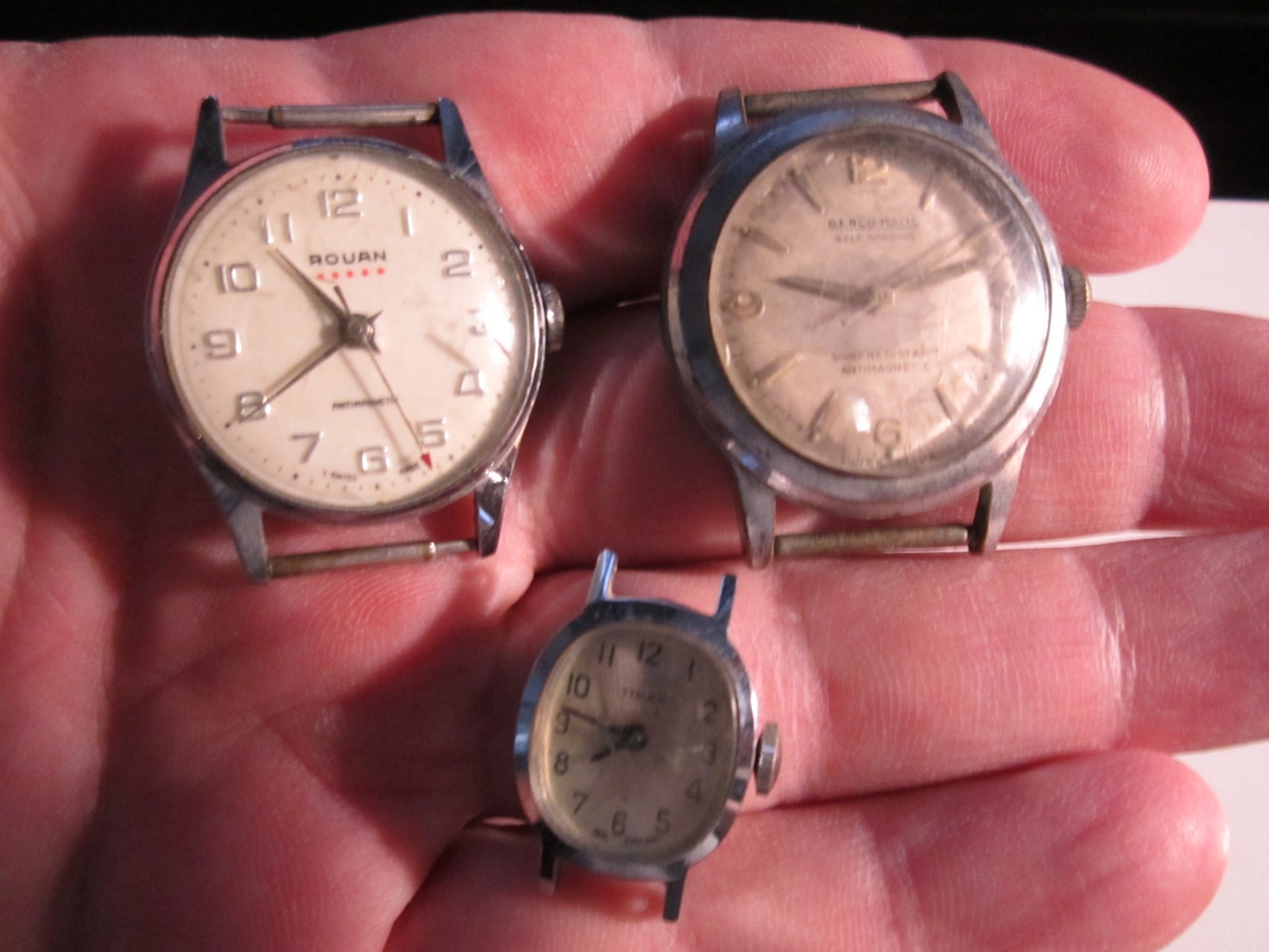 18 OLD WATCHES NO BANDS – MECHANICAL AND QUARTZ GREAT RESALE VALUE – OFC-R