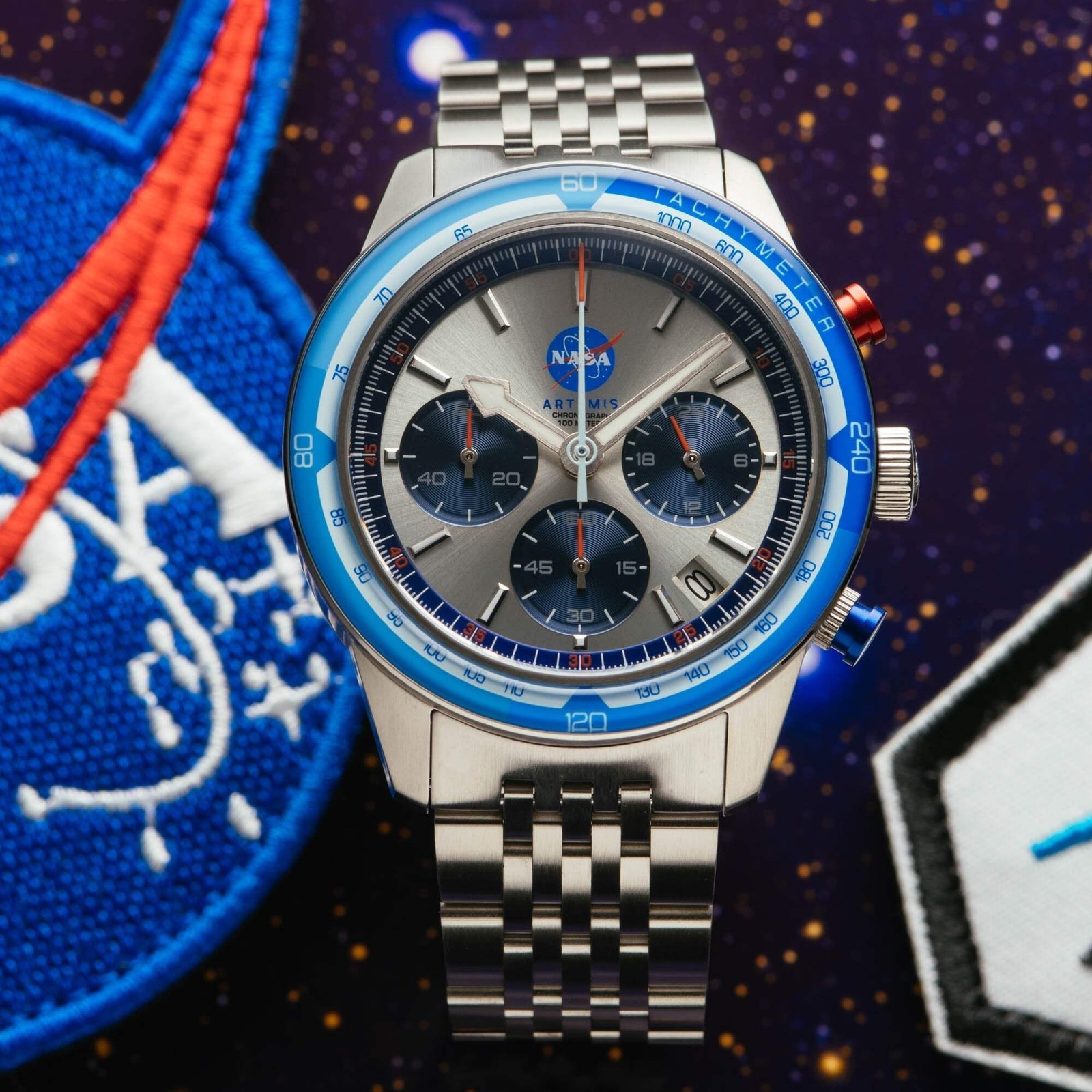 Xeric NASA Artemis Chrono Insignia Limited Edition Men’s Watch – Brand New