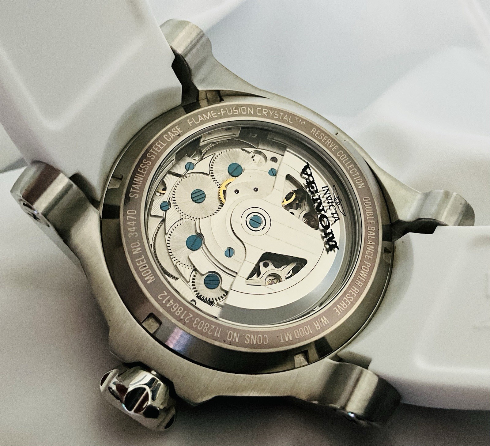 Invicta Reserve Venom Double Open Heart Escapement Automatic Watch # 34470