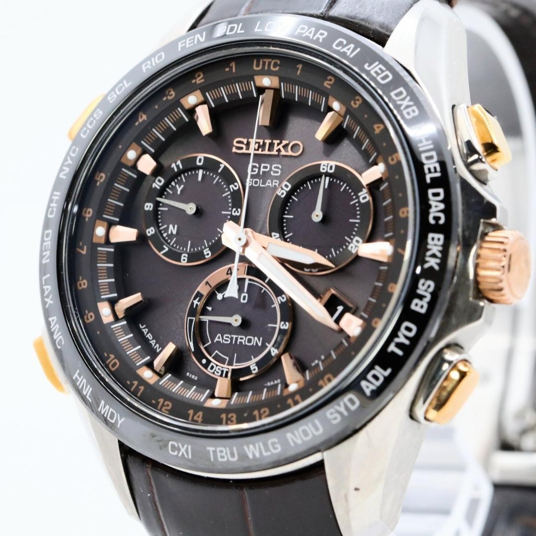 Seiko Astron Chronograph GPS Solar Titanium Men’s Watch Japan 071534