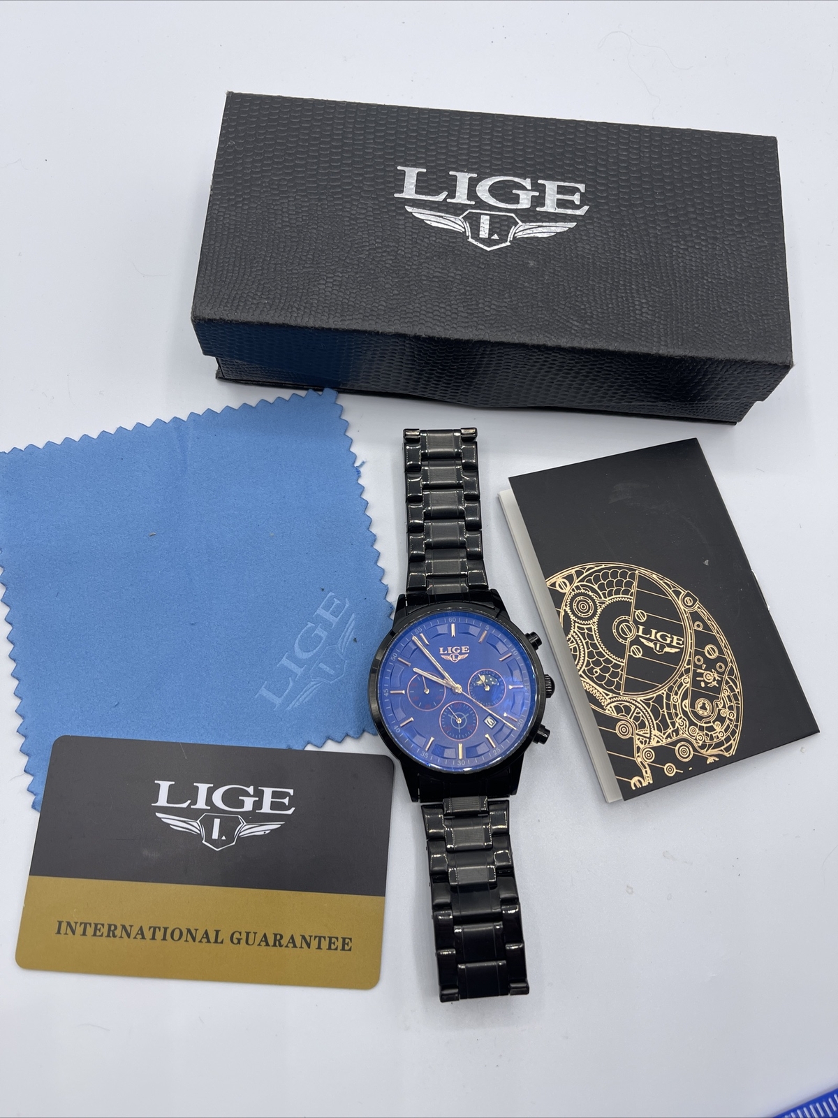 MENS WATCH BY LIGE FOR DREAM 1853 STAINLESS STEEL BACK WATER RESISTANT