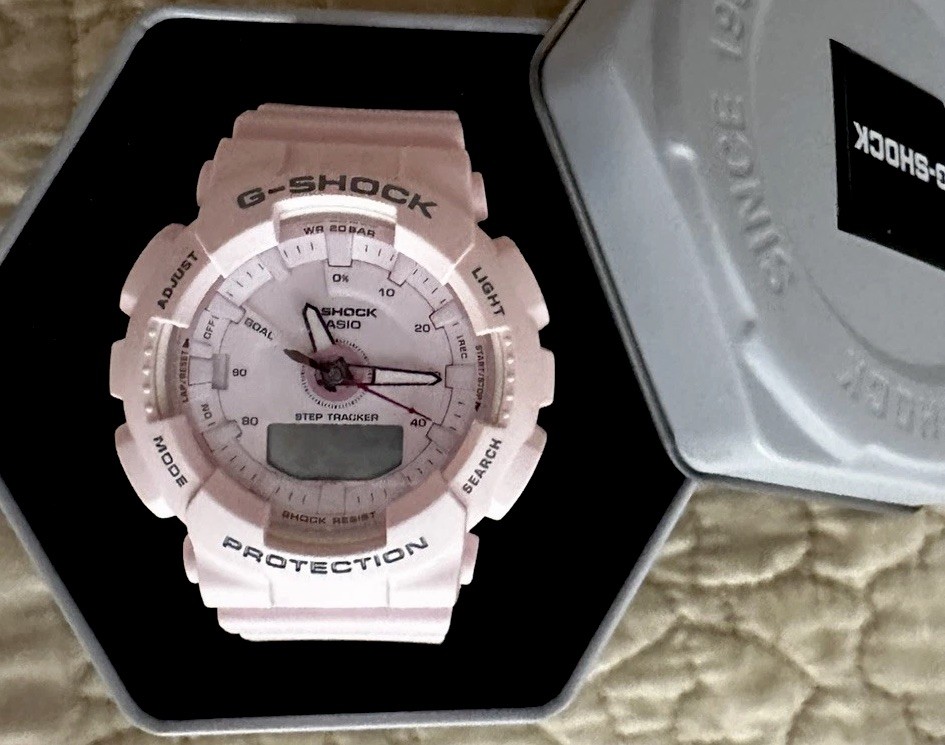 Casio G-Shock GMA-S130-4A Pink Step Tracker Analog Digi 200M Watch Module 5540