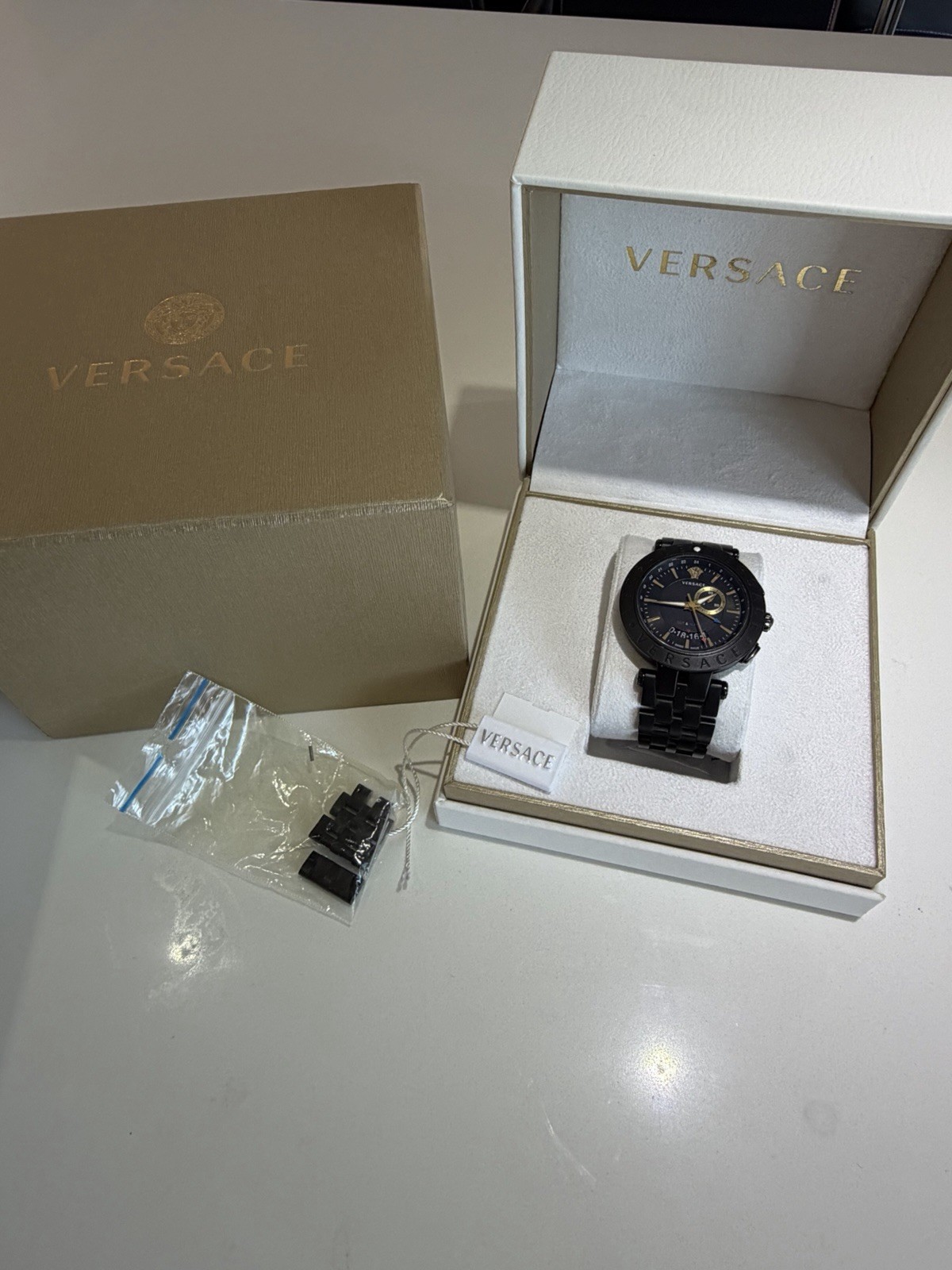 Versace 29G60D009S060 V-Race GMT Alarm Men’s Watch