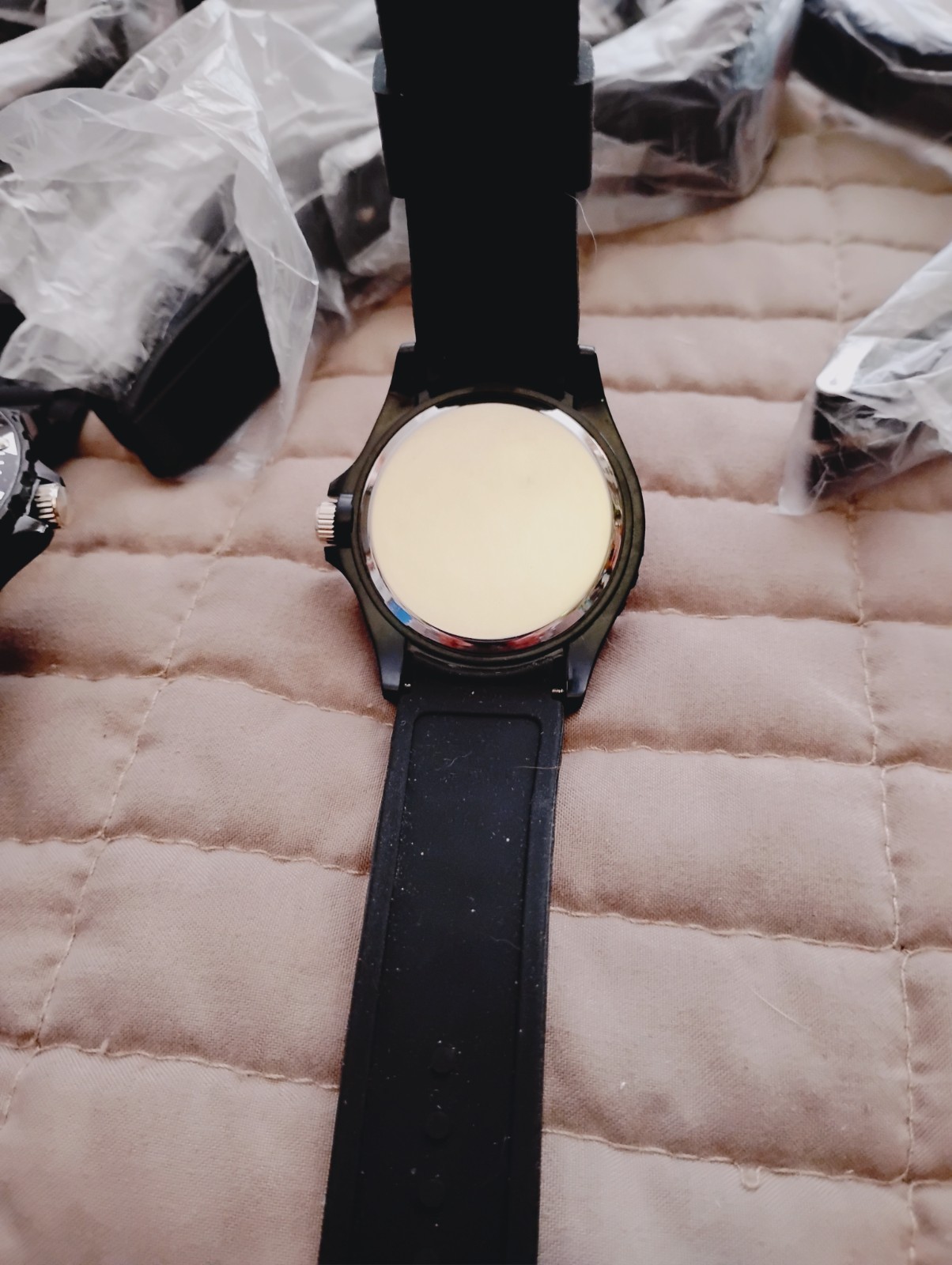 Unisex NEW! Silicone Quartz Watch German Germany Flag Black, need Batterie