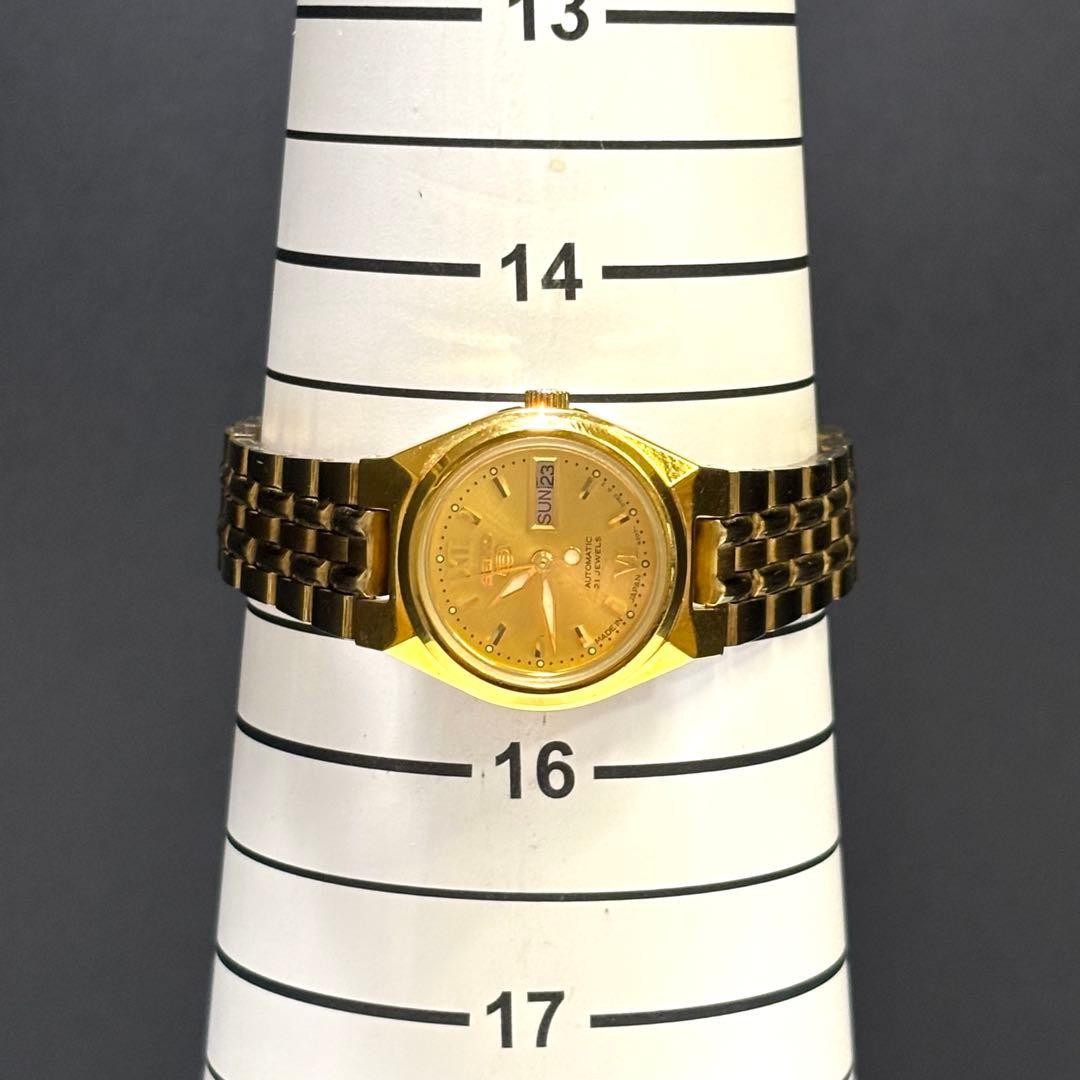 SEIKO5 SYMA12K1 SYMG80J1 Automatic Gold Overseas Model Watch 21J 25mm Hardlex
