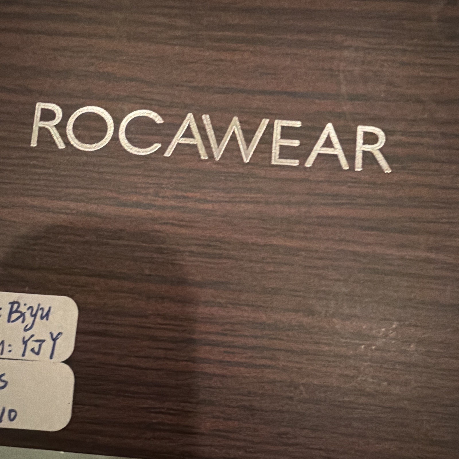 Rocawear Quartz Chronograph Wristwatch Black Dial Multicolor Bezel Rubber Strap