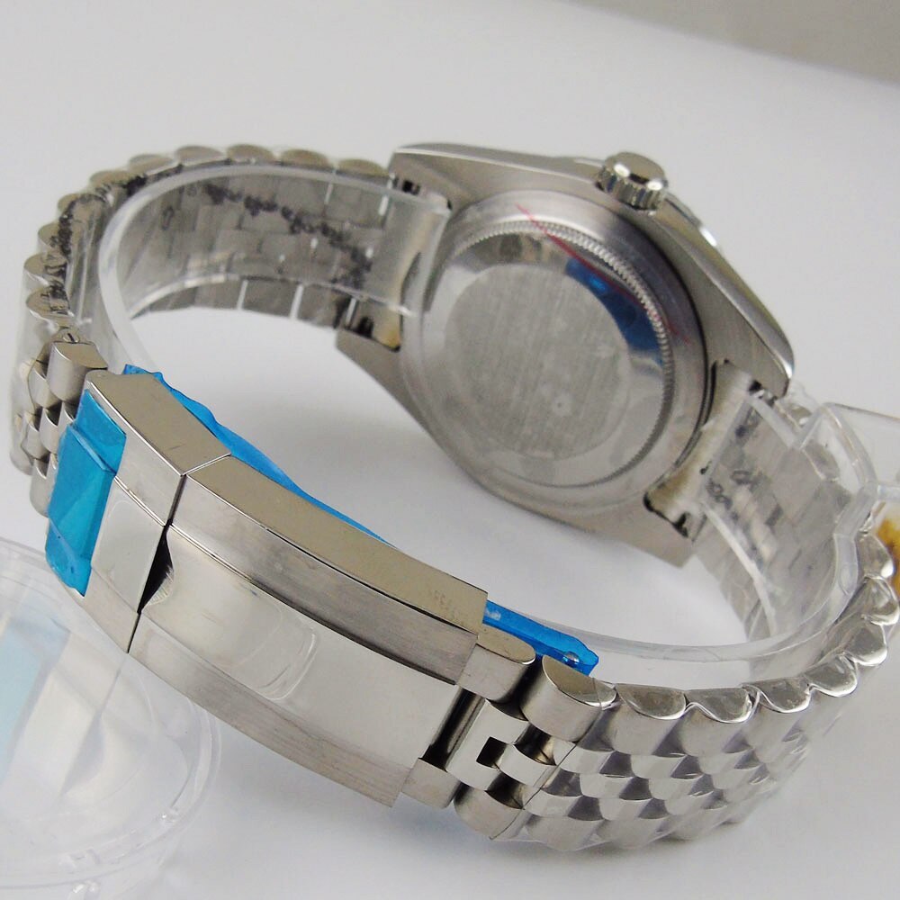 36mm/39mm Silver Sunburst Dial Fluted Bezel Sapphire Glass NH35 PT5000 Men Watch