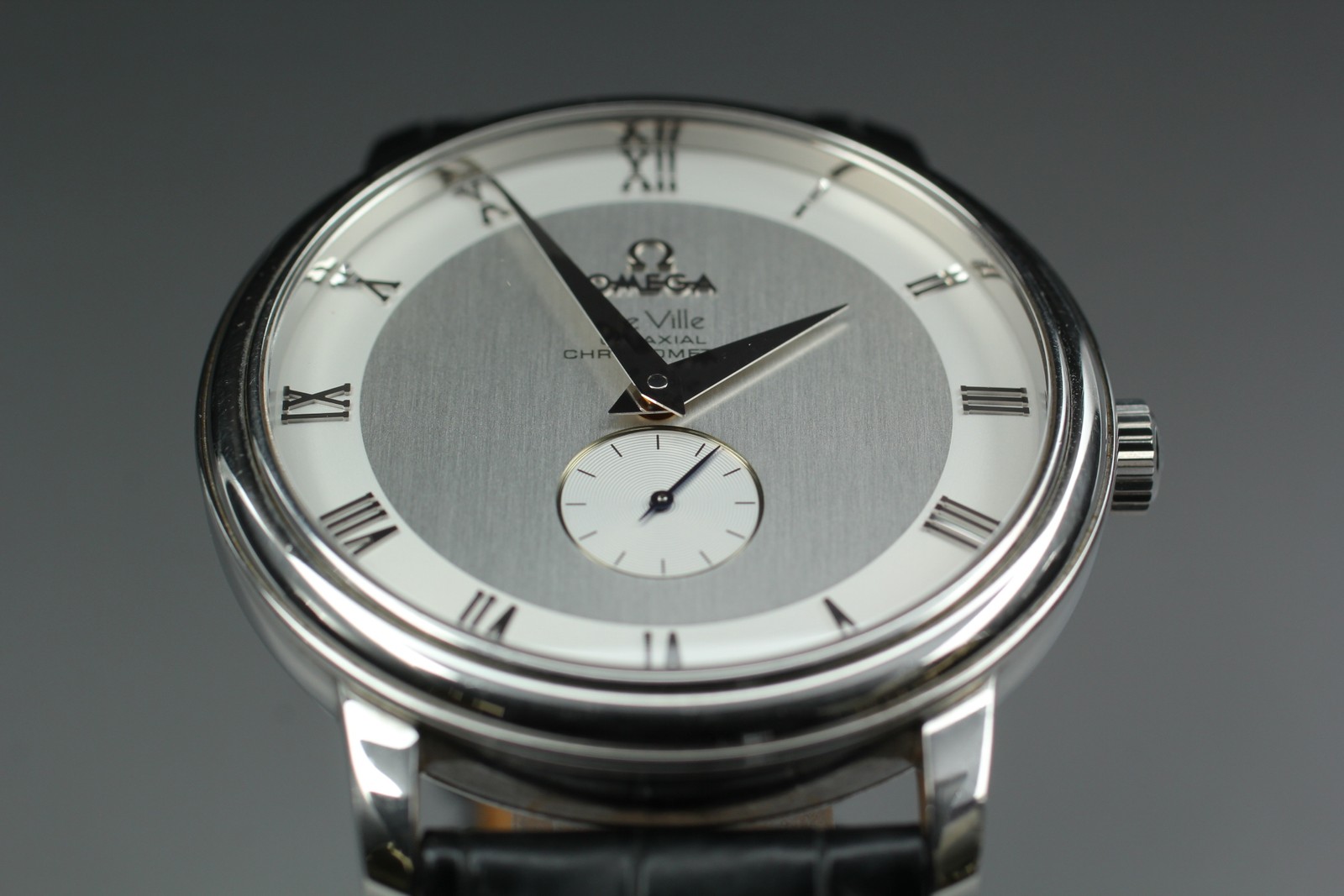 OMEGA DeVille Prestige Co-Axial 4813.30.01 Silver Dial Men’s Watch 39mm JAPAN