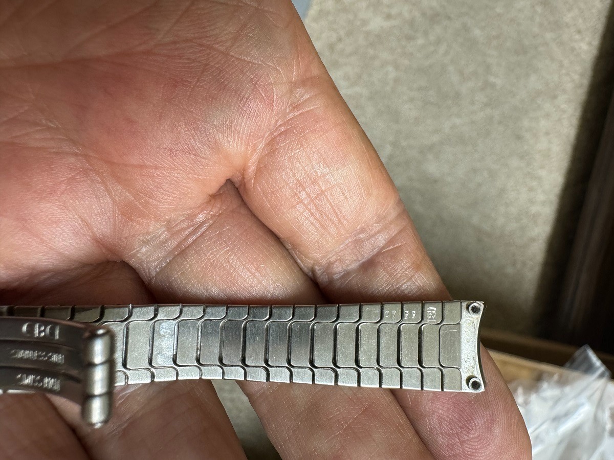 NOS Vintage Ebel Classic Wave watch stainless steel bracelet 13mm
