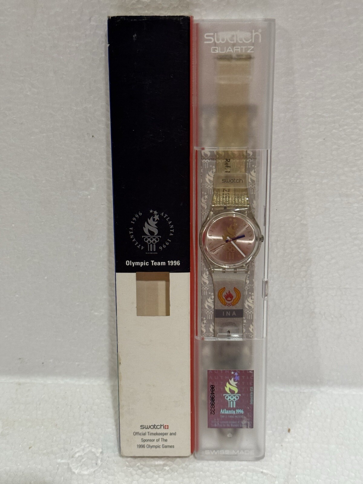 Swatch Watch Indonesia New Olympic Team 1996 NOS Special Edition