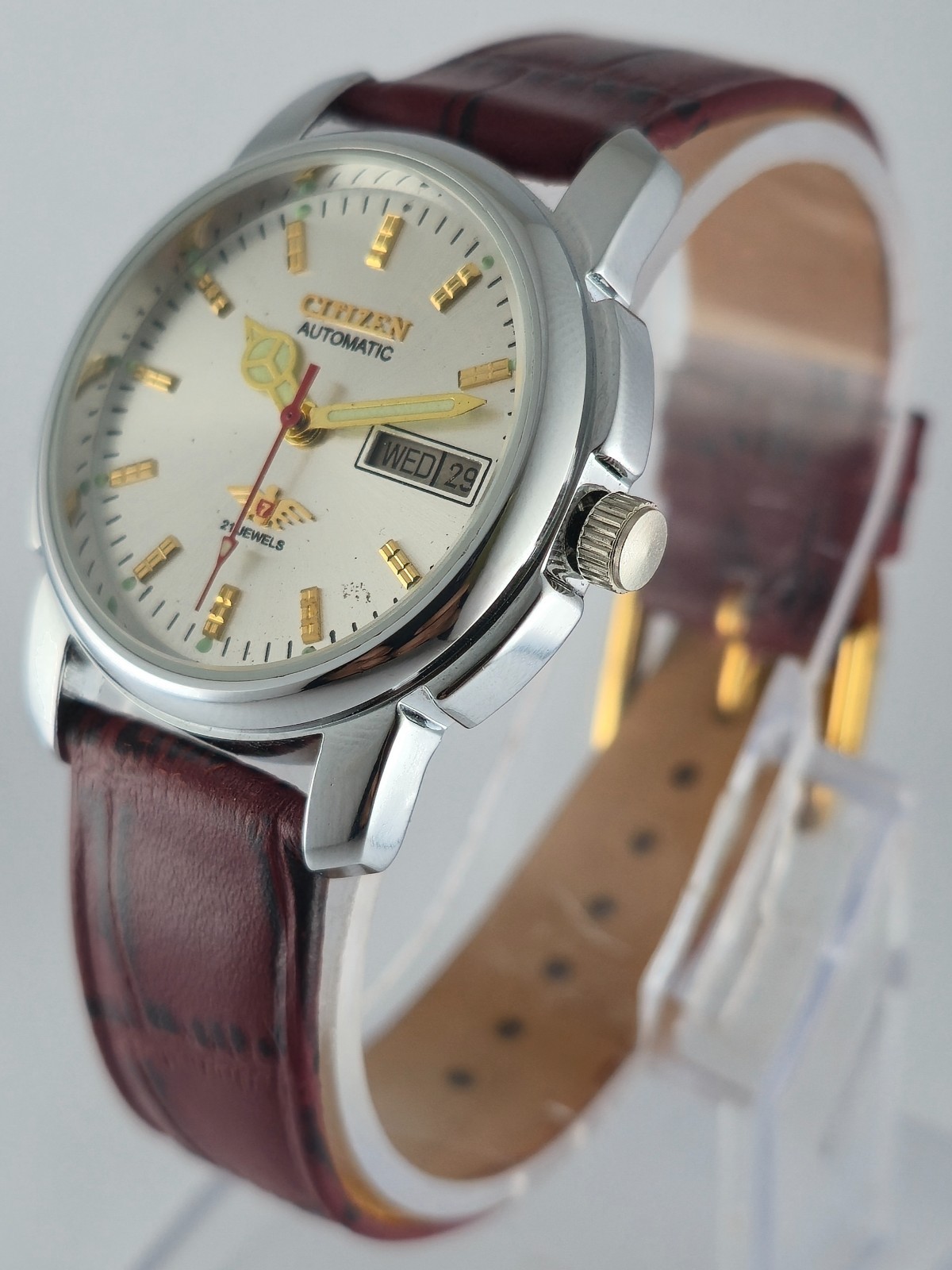 Refurbished Citizen Automatic Silver Dial with Day/Date Men’s Watch | 21 Jewels
