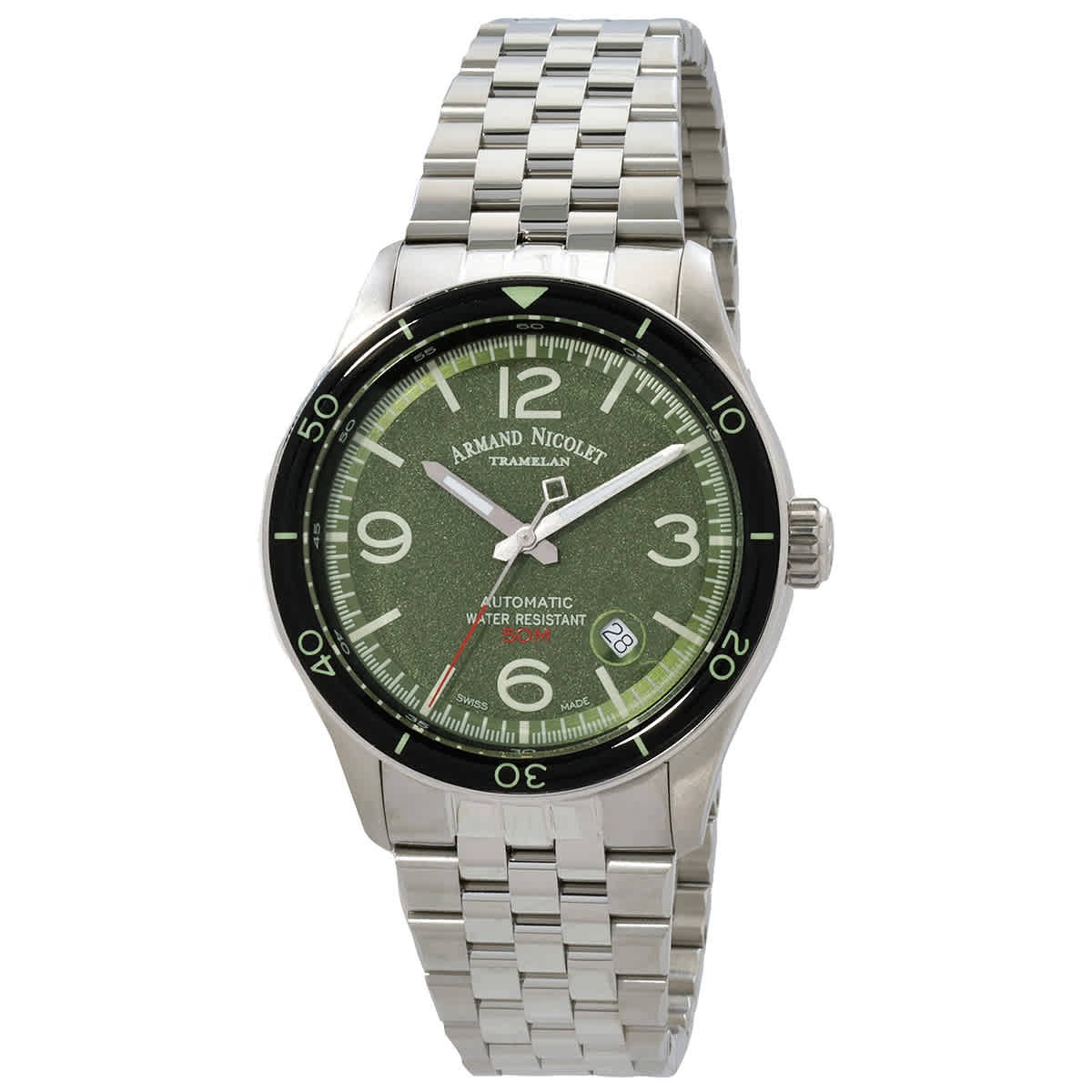 Armand Nicolet M2H Automatic Green Dial Men’s Watch A740HNA-VR-BMA22740A