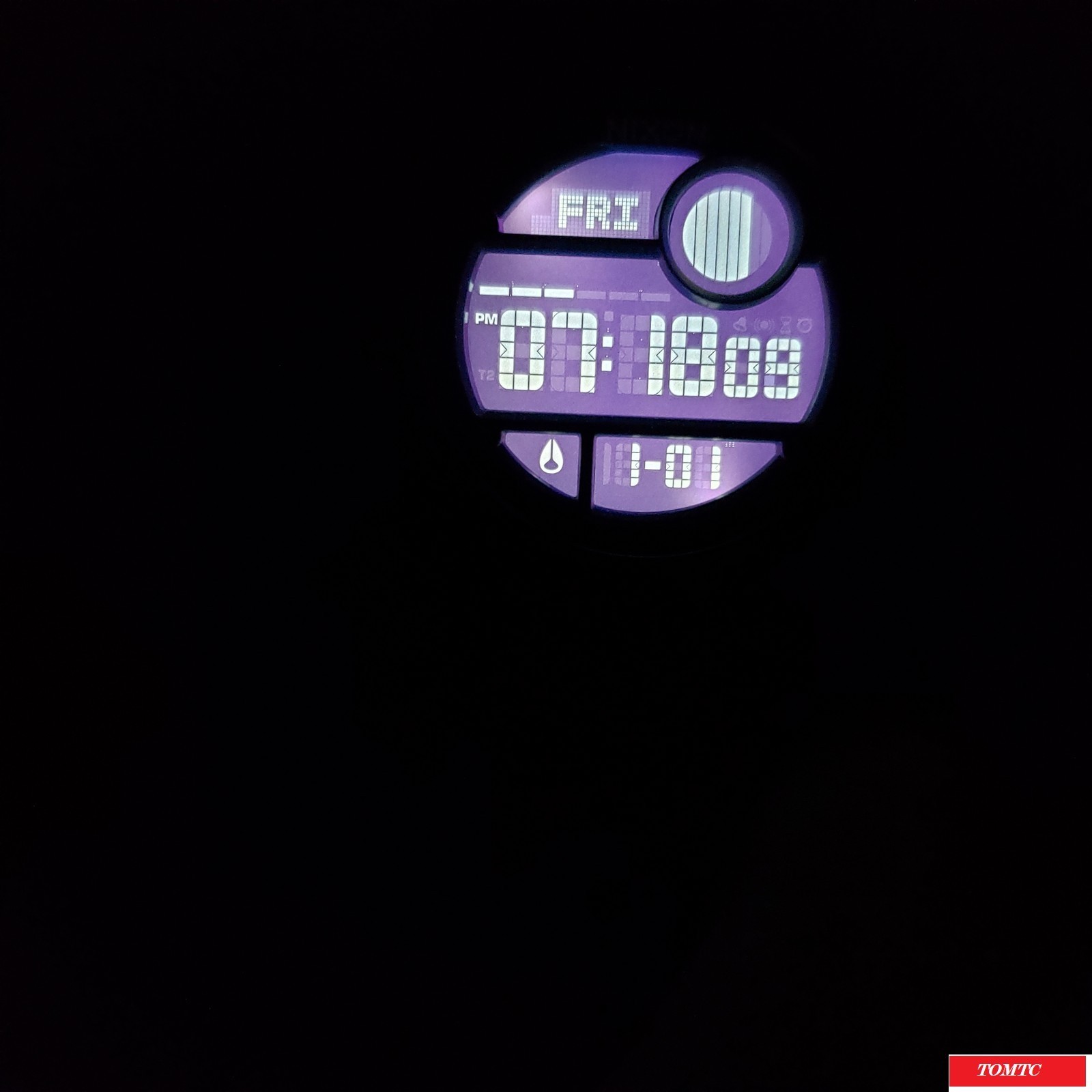 Nixon “The Super Unit” (Black) 200M Polycarbonate China Mvmnt & Blacklight [16B]