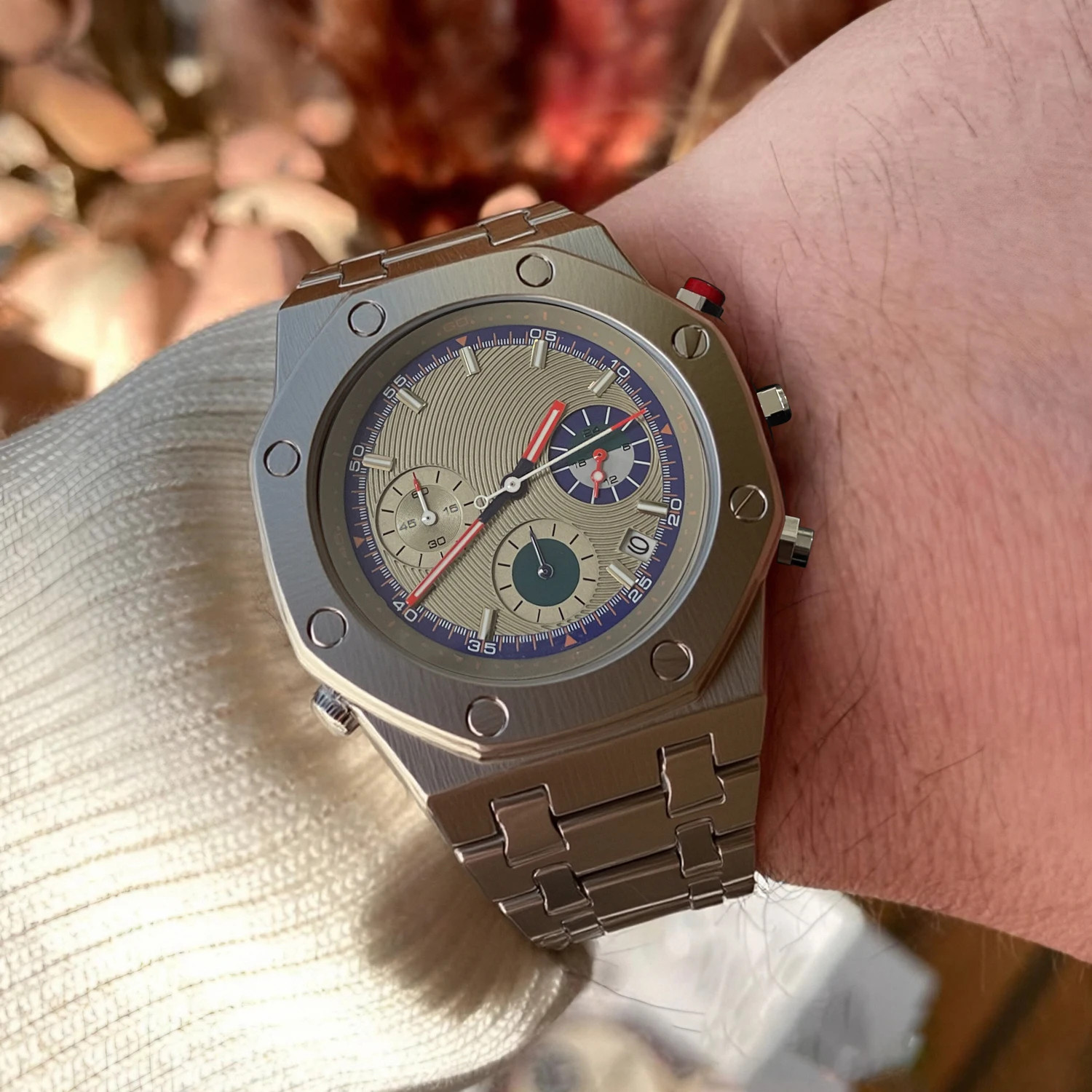 Large Dial Multifunctional Men’s Quartz Watch High-End Light Luxury Waterproof