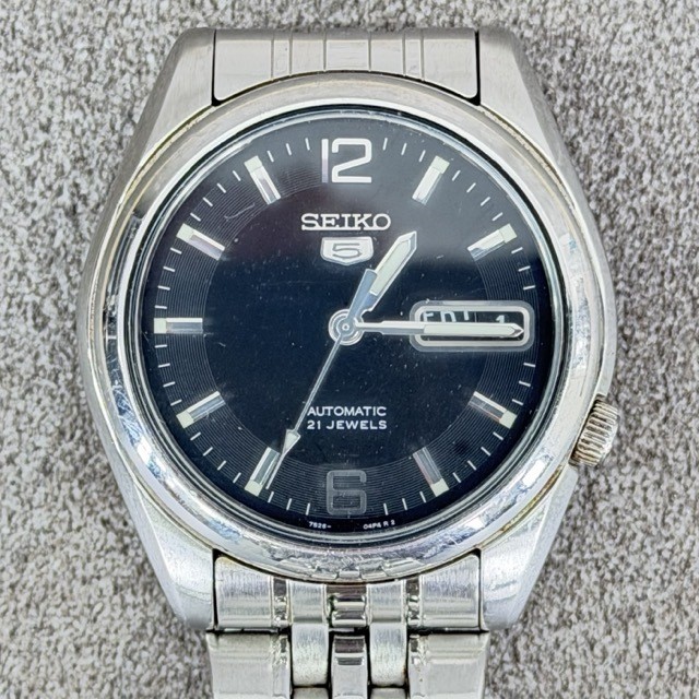 Seiko 5 Automatic Men’s Watch 7S26-01V0 21 Jewels See-Through Caseback 30mm