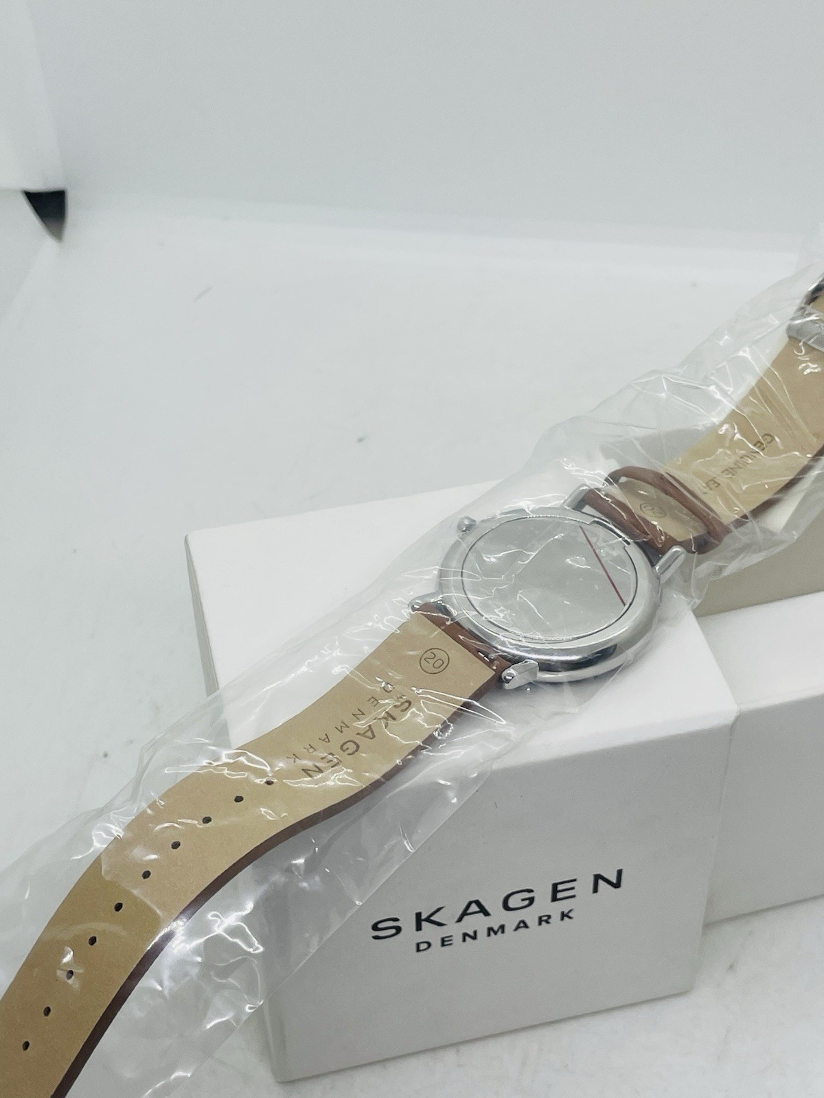 Skagen Denmark Men’s Leather Blue Brown Carmel Genuine Leather SKW6355 Watch
