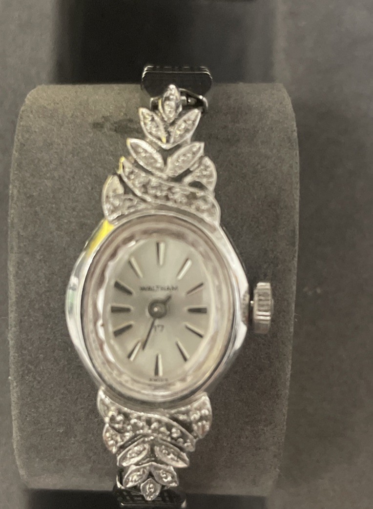 Vintage Waltham 16mm 1950-60sLadies Fancy Cocktail Watch Manual Swiss Made.Nice